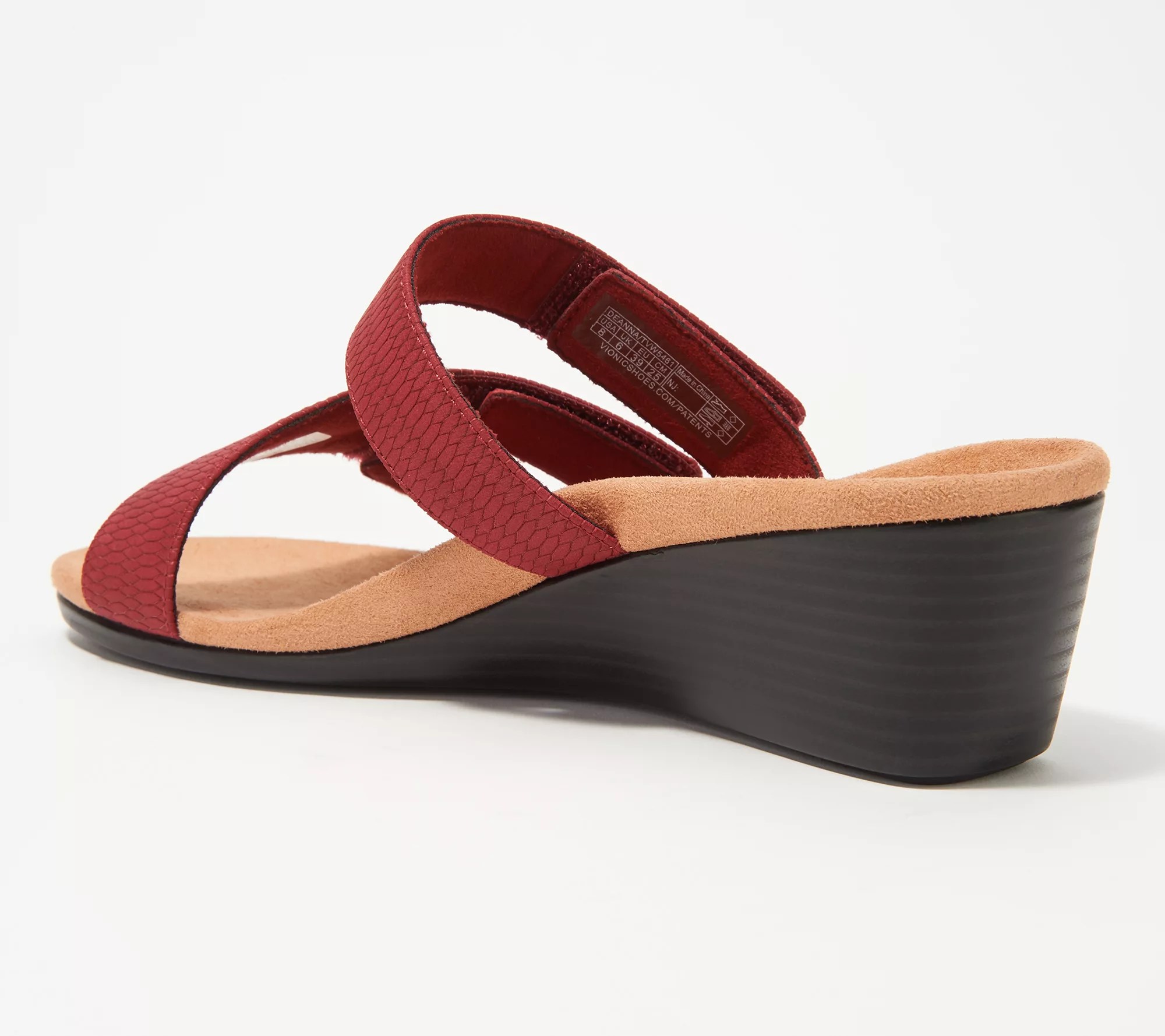 Vionic MultiStrap Wedge Sandals Deanna