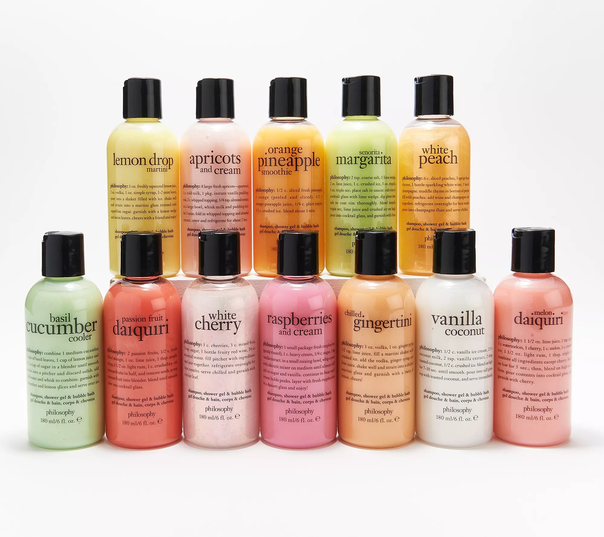 philosophy summer in a bottle 12 piece shower gel collection