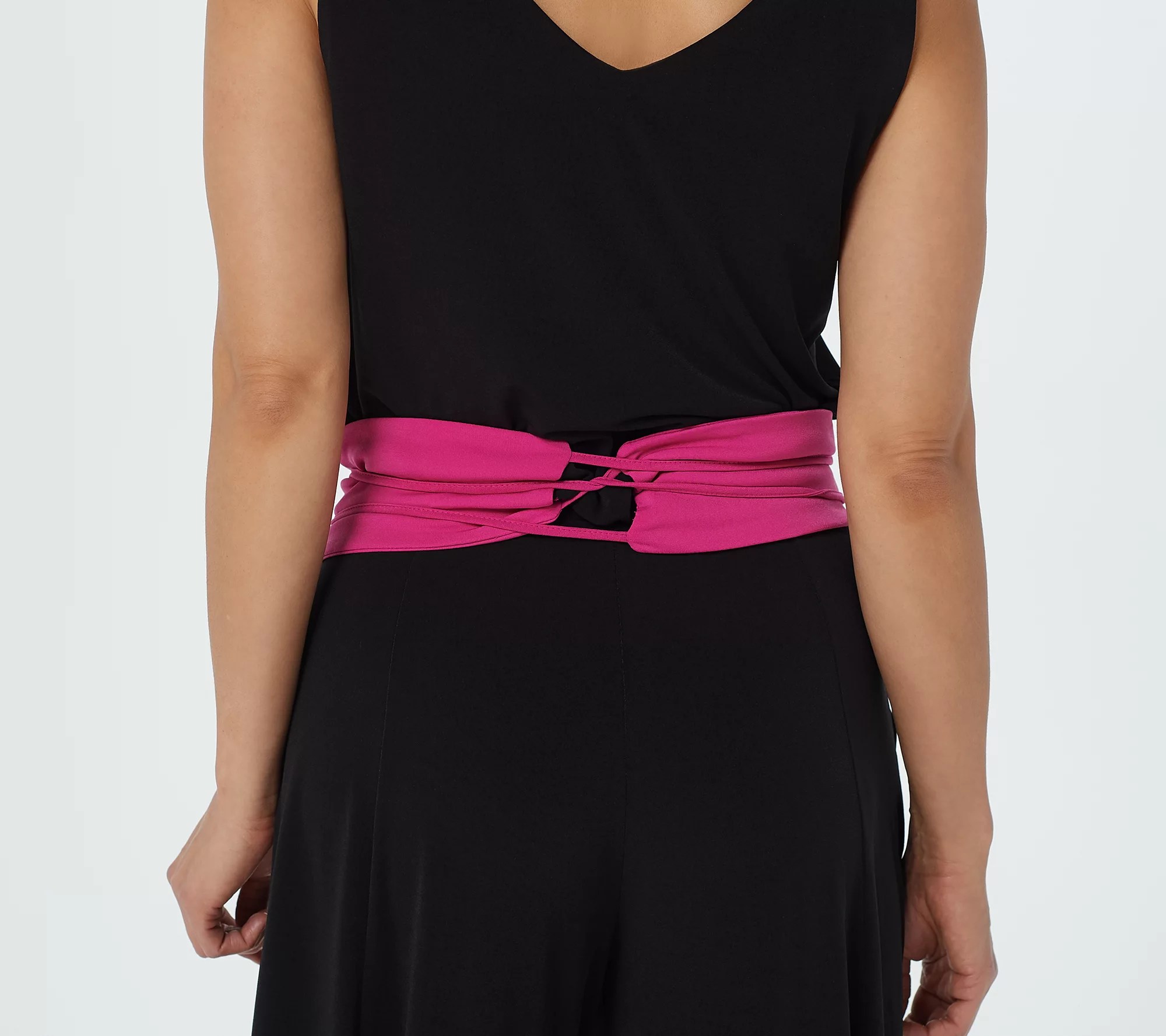 G.I.L.I. Set of 2 Knit Obi Wrap Belts