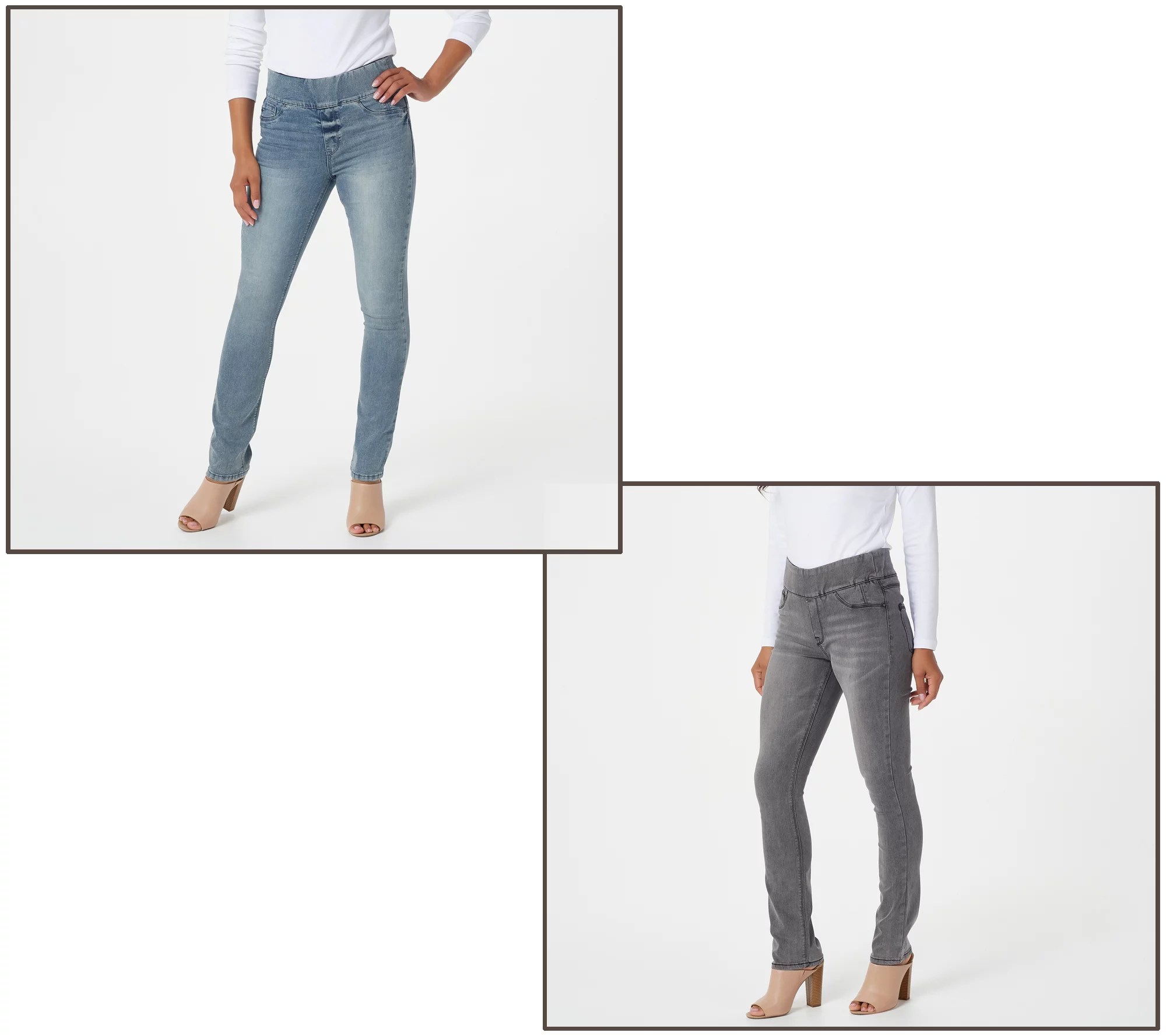 Laurie Felt Silky Denim Pull On Jeans with Cambre Waistband