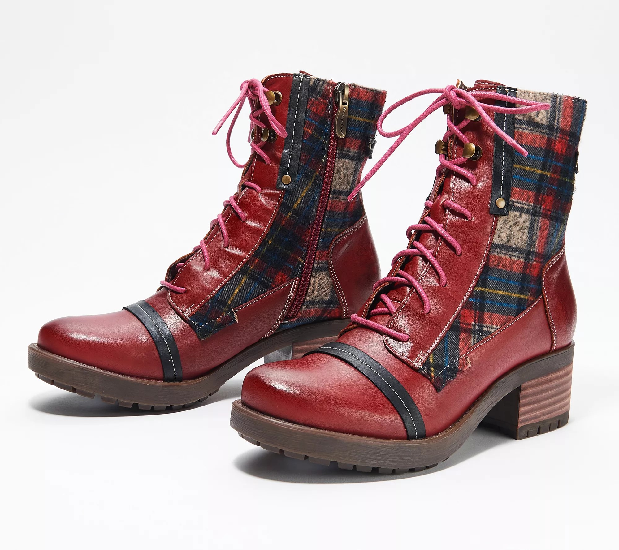 L'Artiste by Spring Step Leather LaceUp Boots Eguine