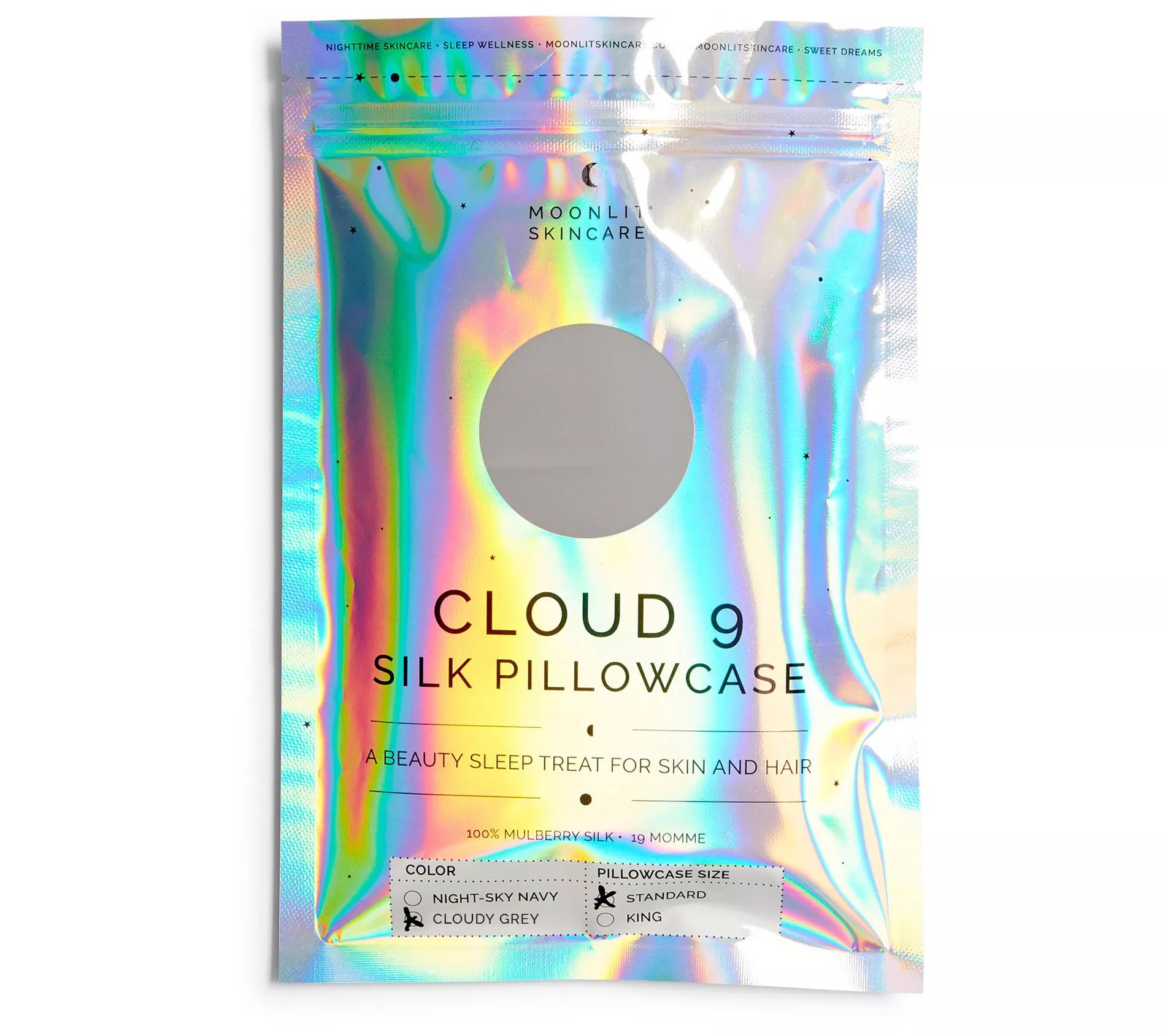 Moonlit Skincare Cloud 9 Silk Pillowcase