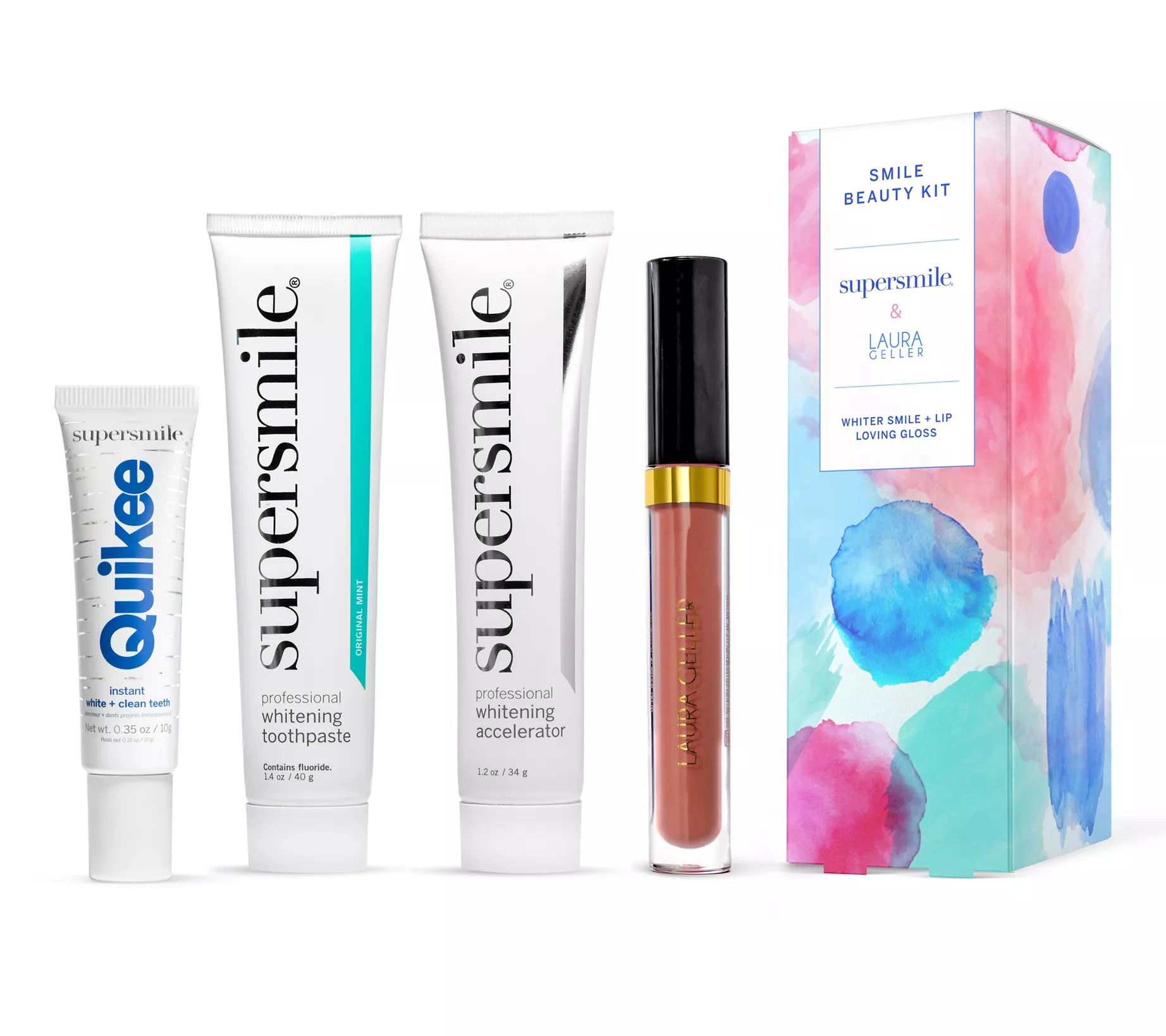 Supersmile Whitening Set w/ Laura Geller Lip Gloss