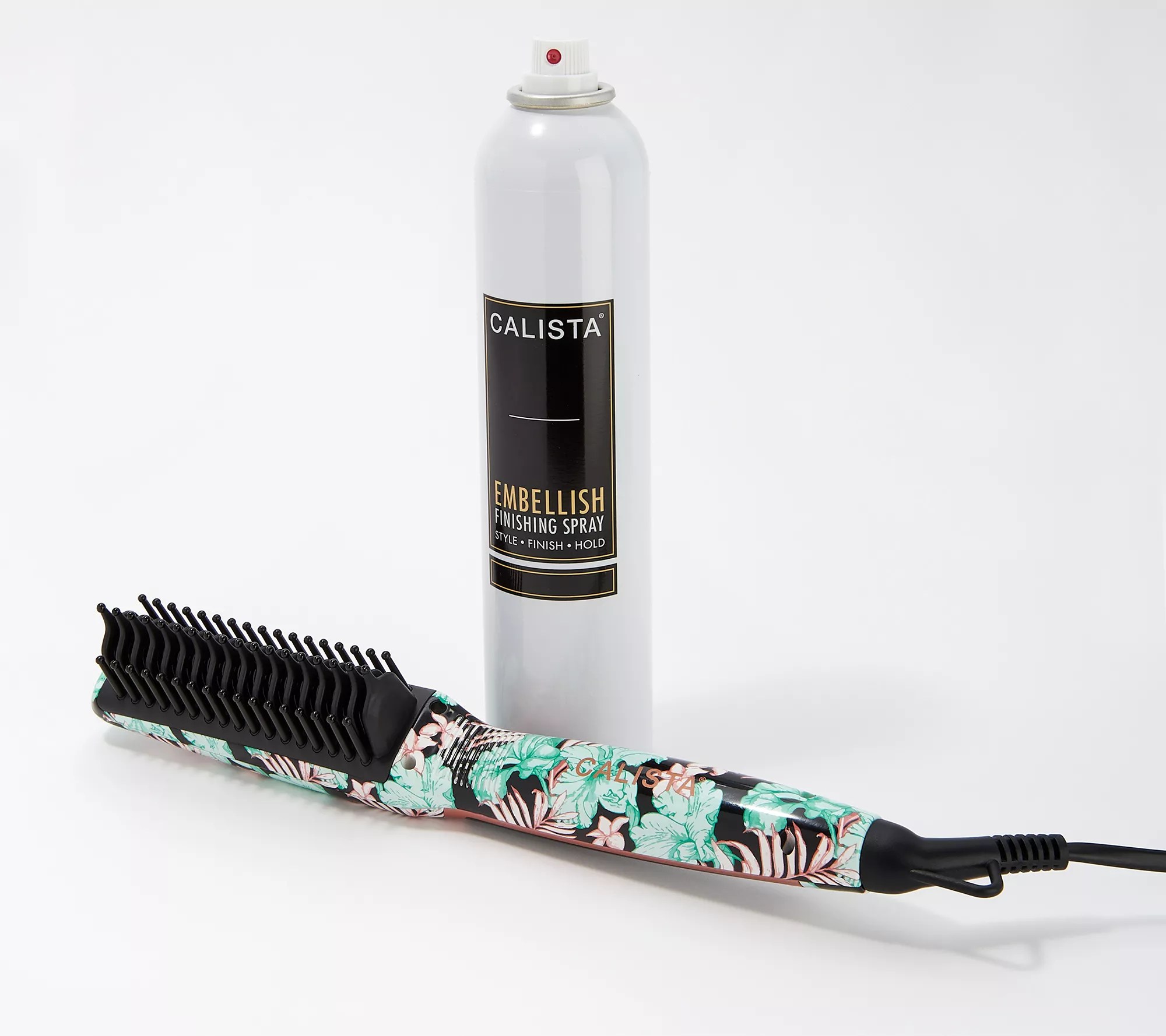 Calista TrianglPro Heated Detailer Brush with Hairspray