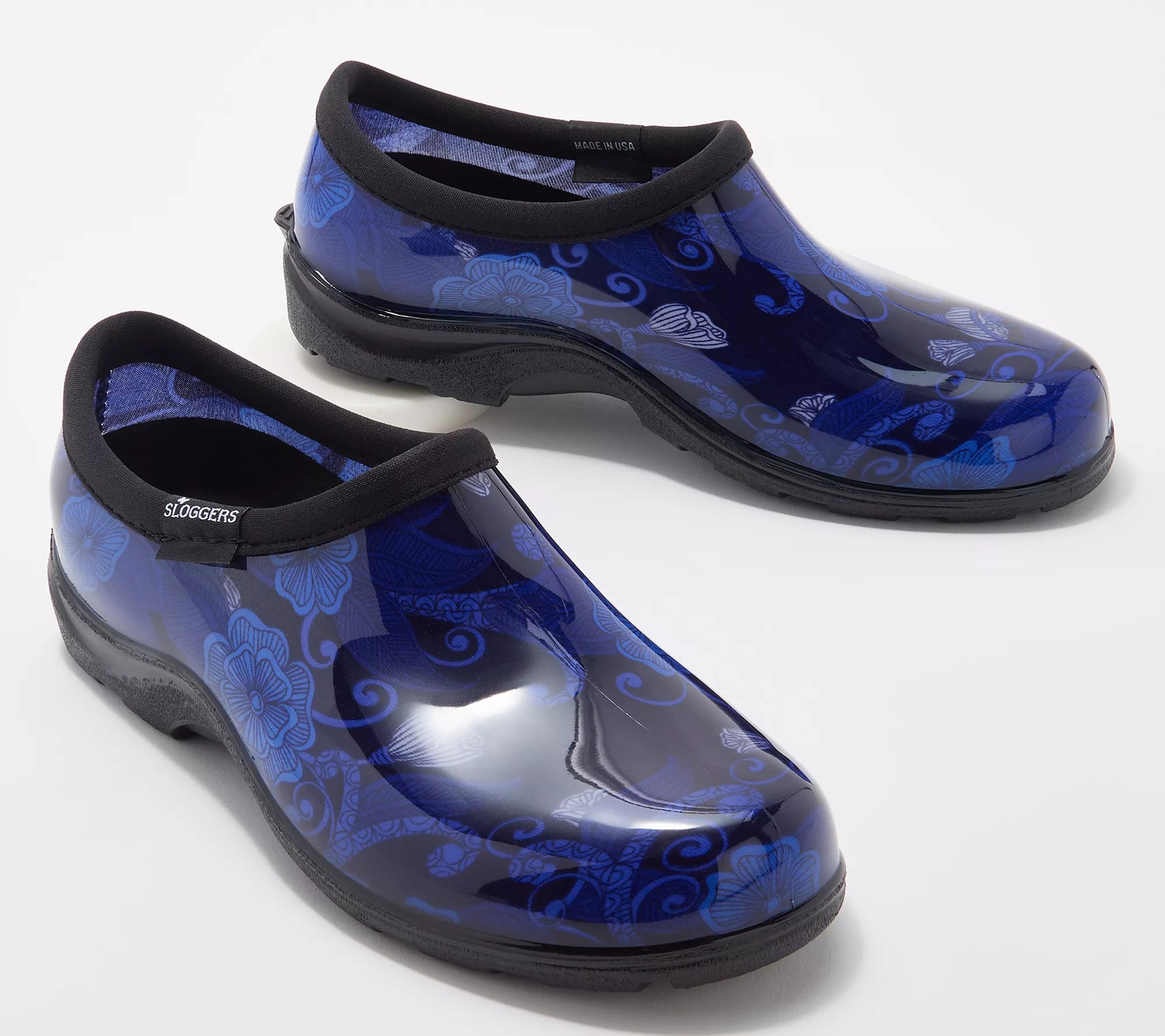 Sloggers Modern Floral Waterproof Garden Shoe w/ Comfort Insole