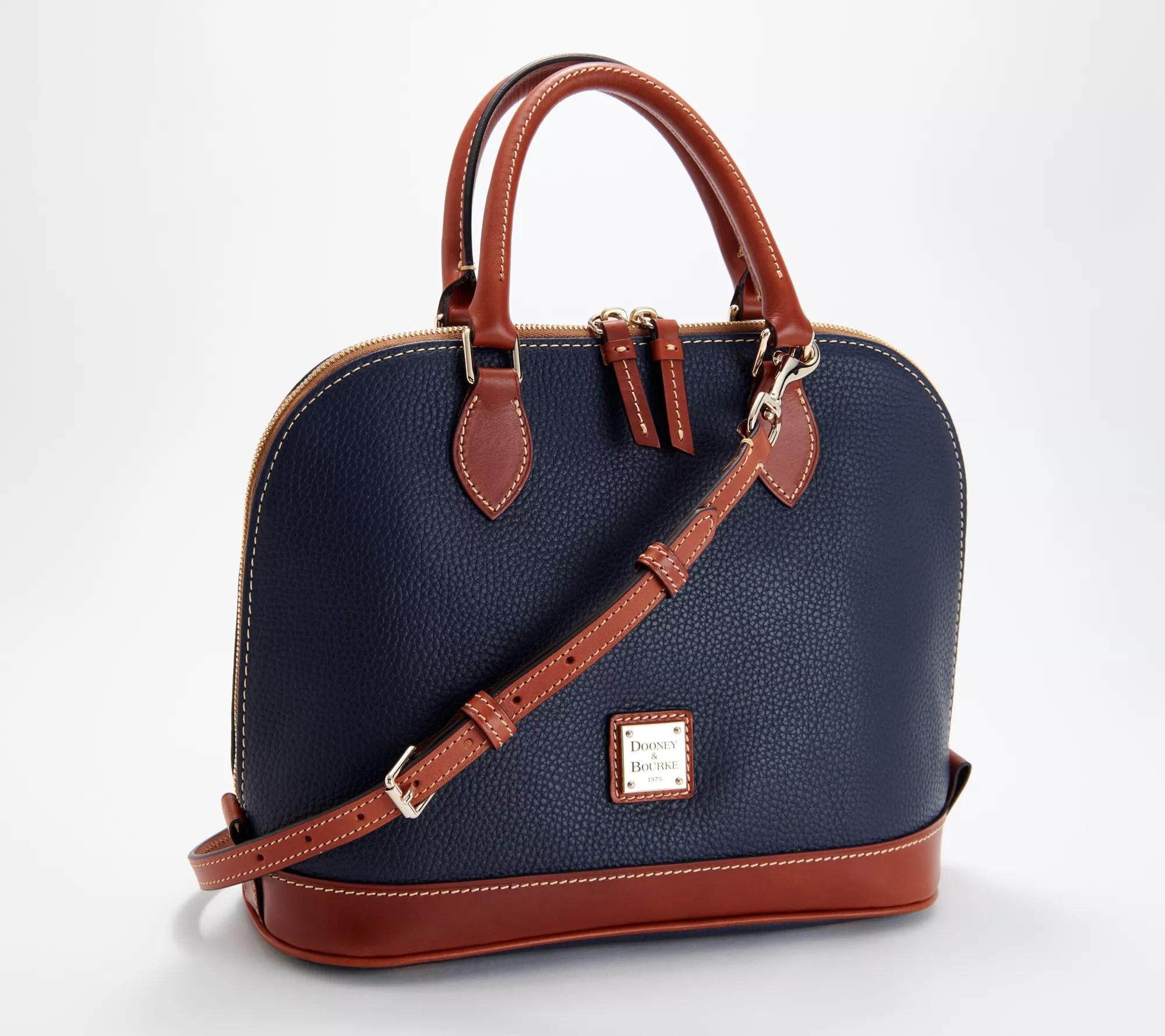 "As Is" Dooney & Bourke Pebble LeatherZ ip Zip Satchel