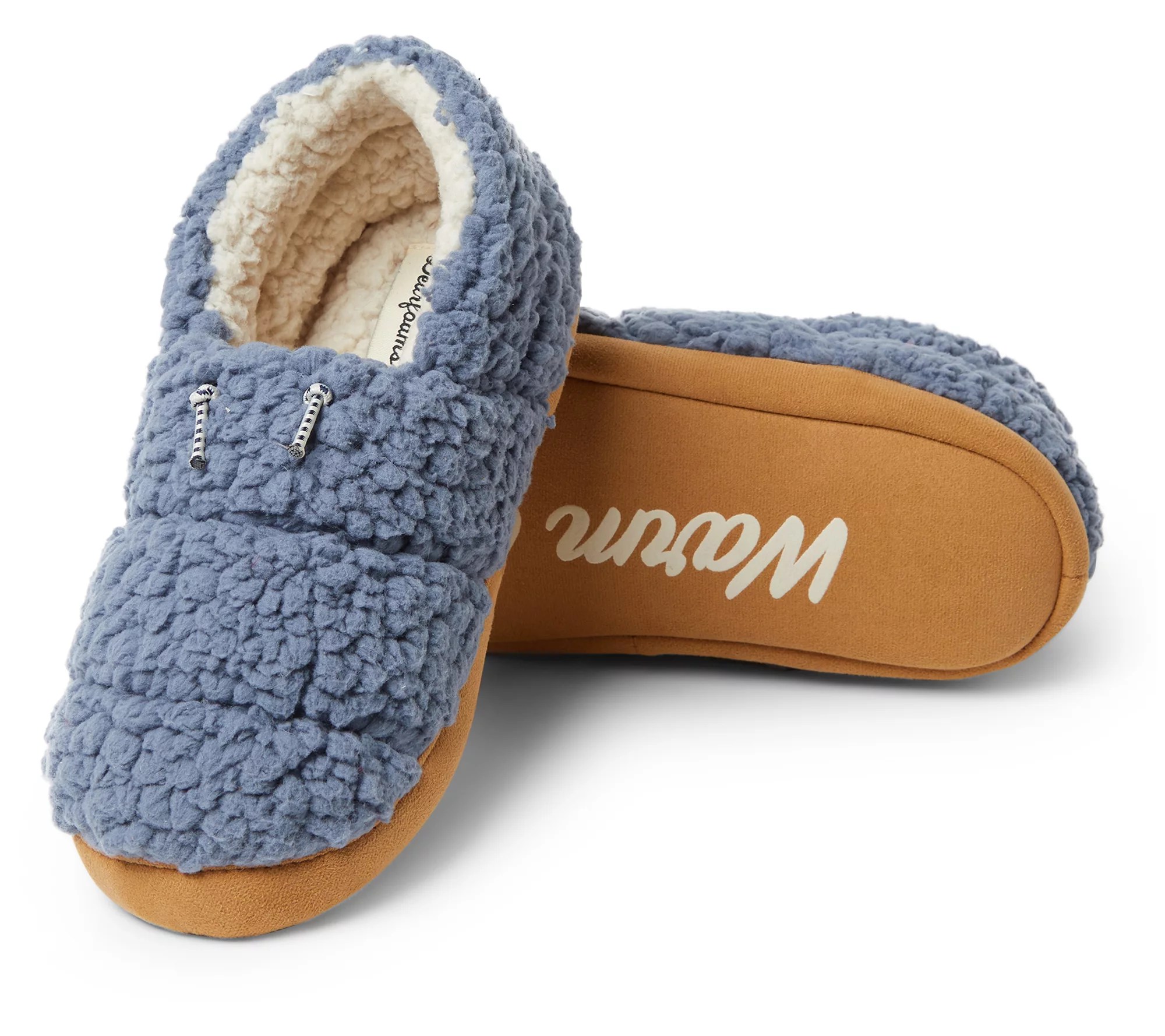 Dearfoams Women's Cedar Teddy Sleeping Bag Closed Slippers
