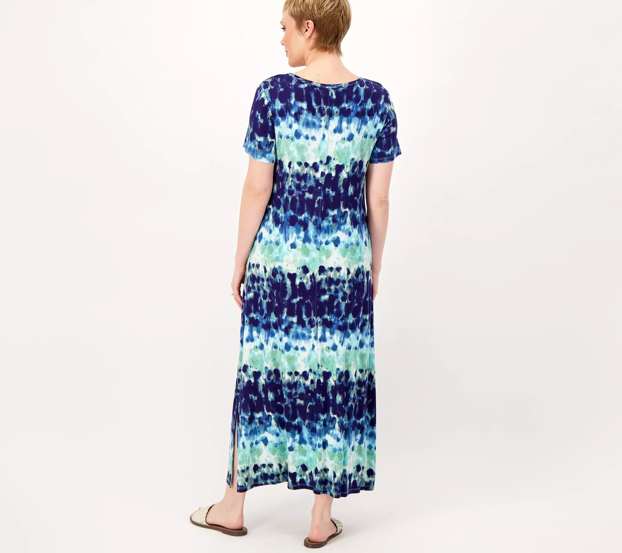 Belle by Kim Gravel Print or Solid VNeck Maxi Dress