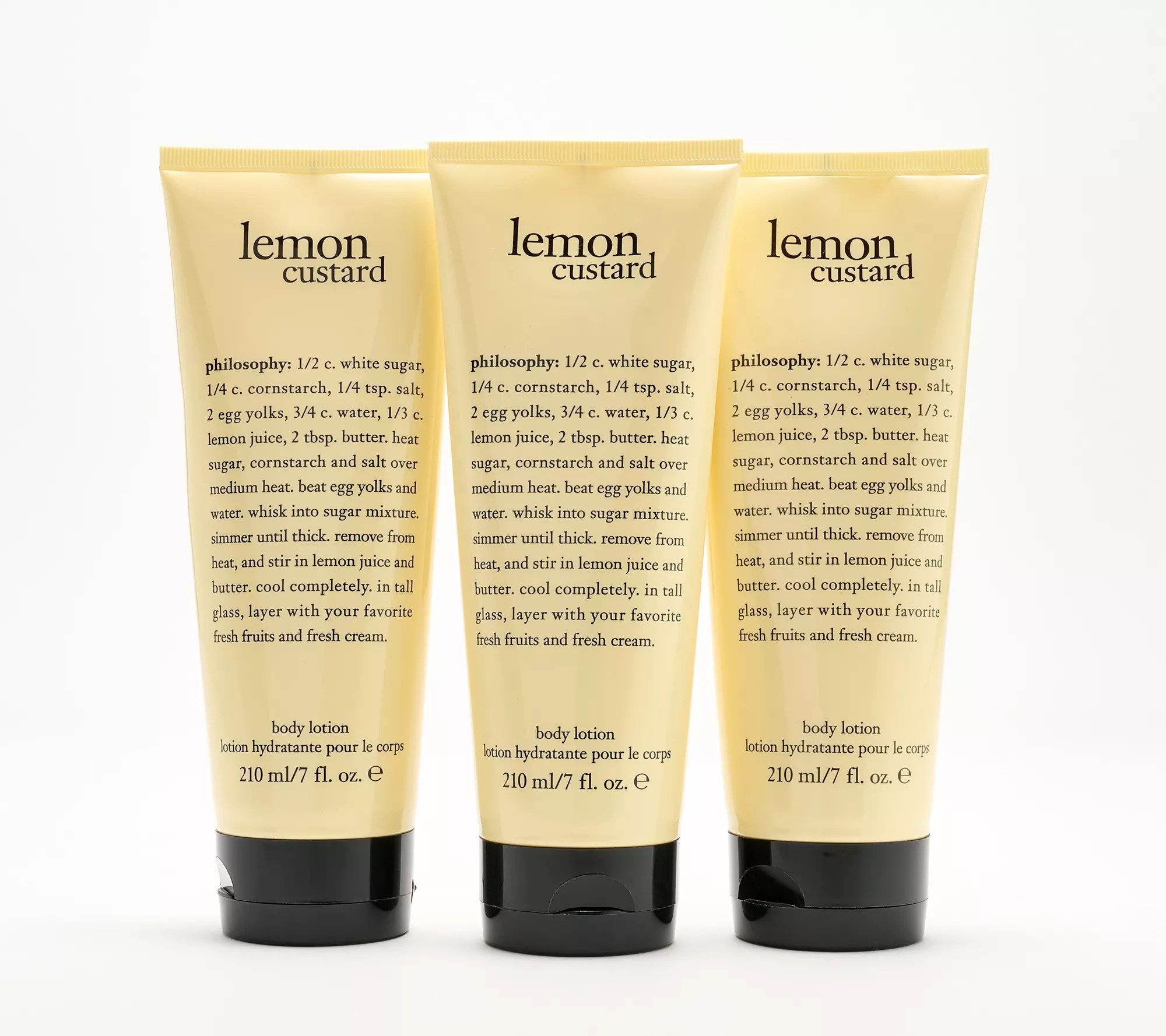 philosophy fresh & sweet body lotion 7oz tube trio