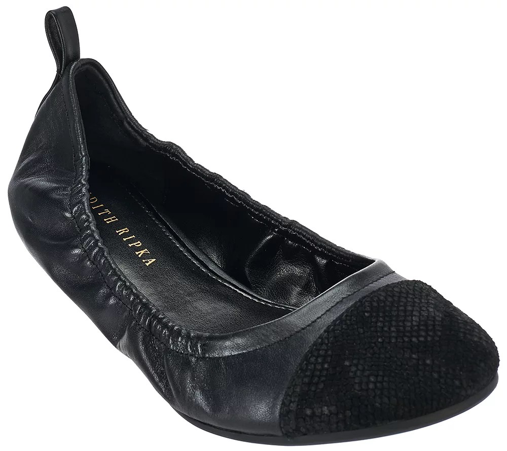 Judith Ripka Leather Slipon Flats Alberta