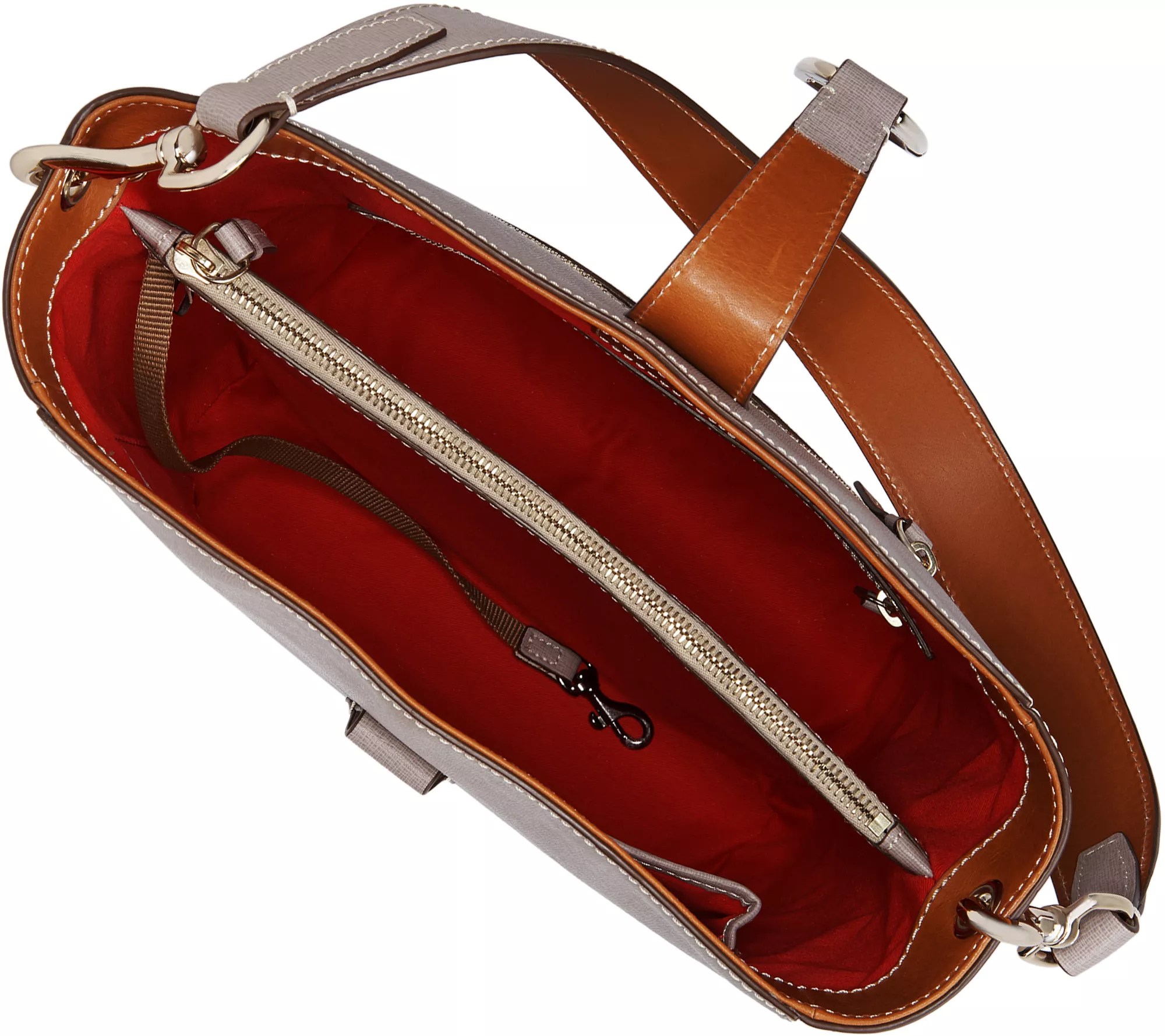 (QVC) Dooney & Bourke Saffiano Leather Shoulder Bag Ashby