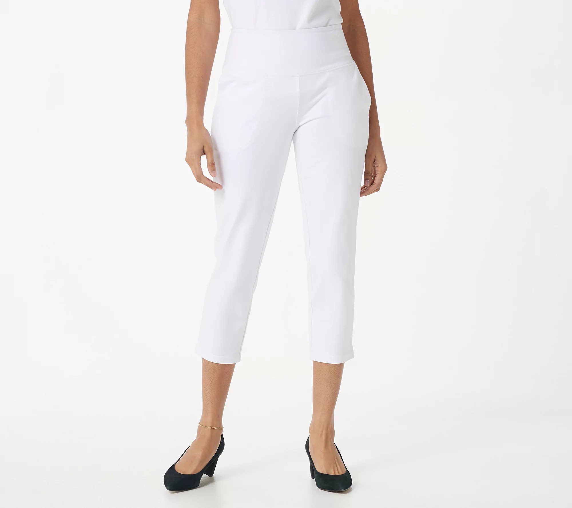 Women with Control Tall Tummy Control Crop Pants with Pockets