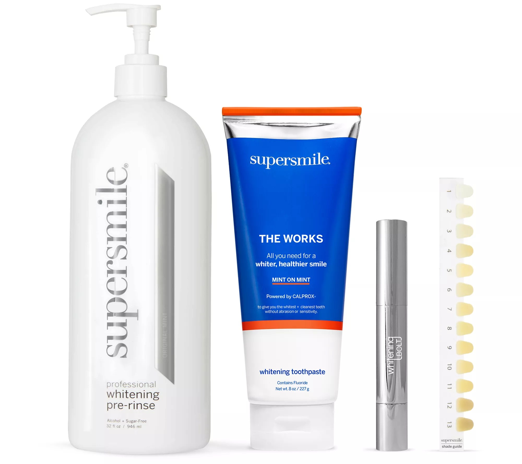 Supersmile The Works Whitening Toothpaste w/ Jumbo PreRinse & Bolt