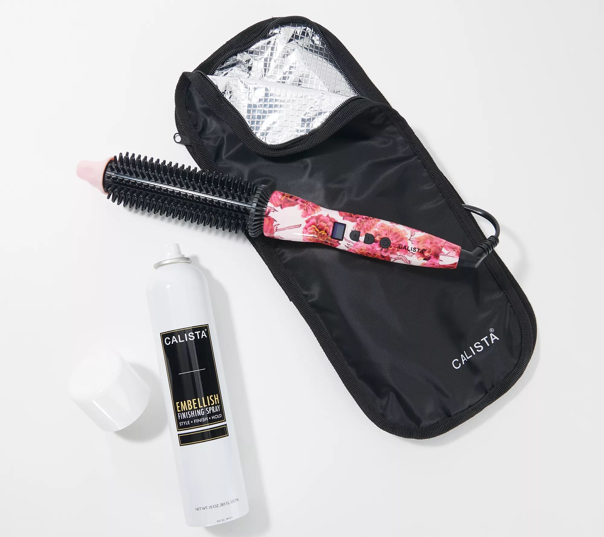 Calista Perfecter Pro Heated Round Brush with Embellish Spray