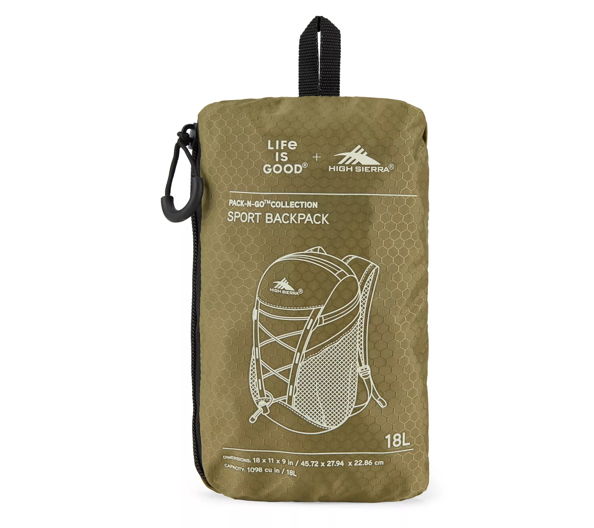 Life is Good by High Sierra PackNGo Backpack