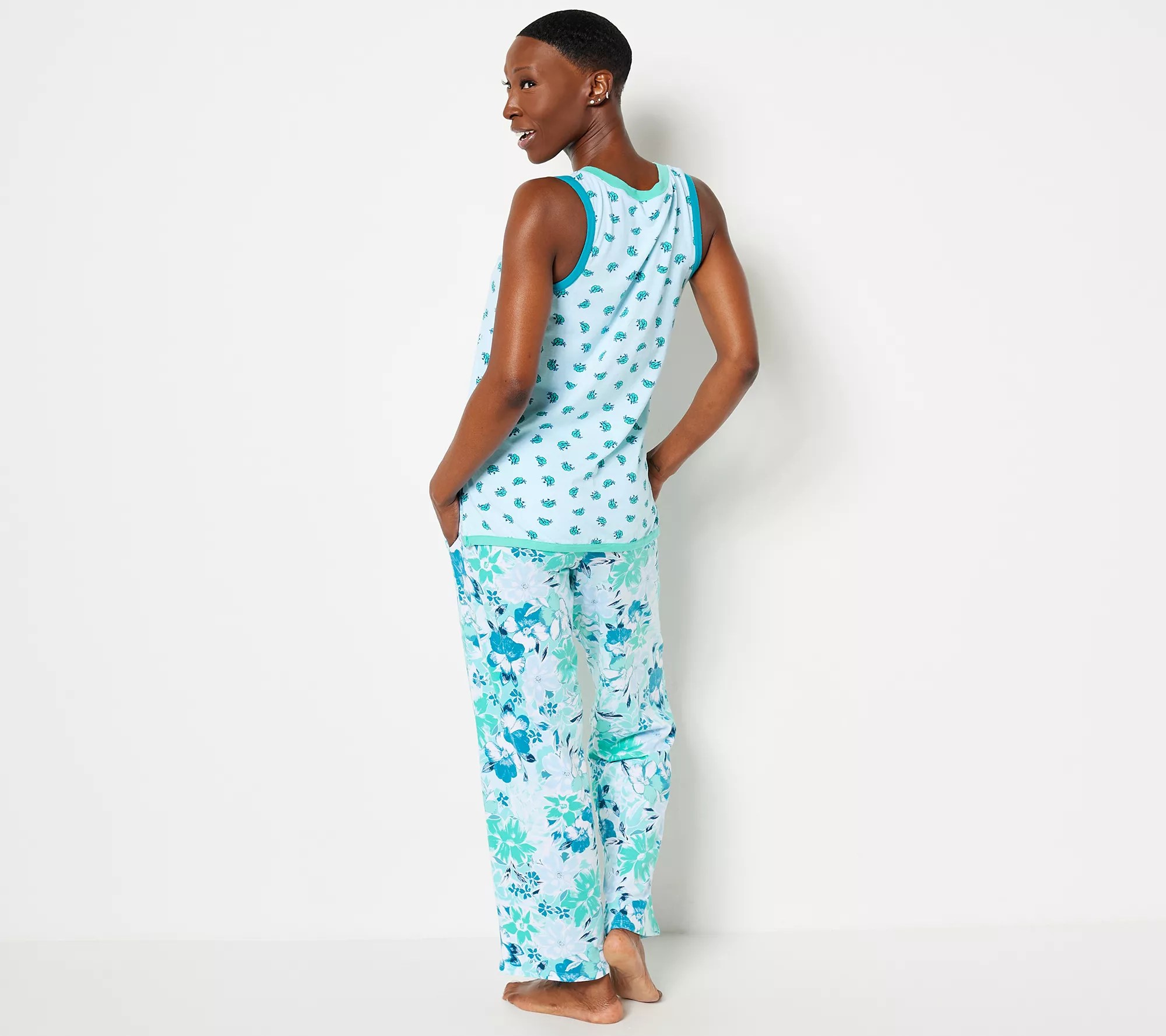Cuddl Duds Cotton Core Bouquet Dreams Tank Pajama Set