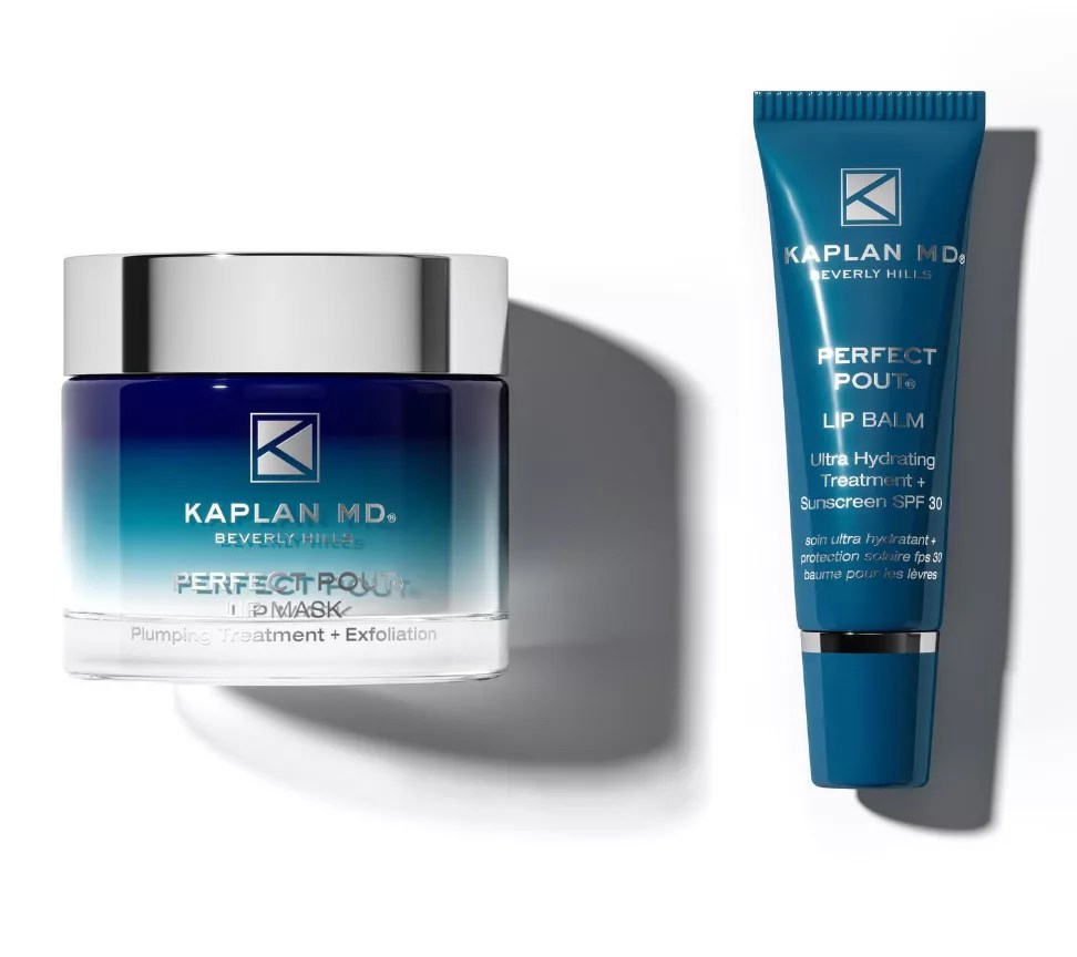 KAPLAN MD Perfect Pout XL Lip Mask and Lip Balm 2Piece Set
