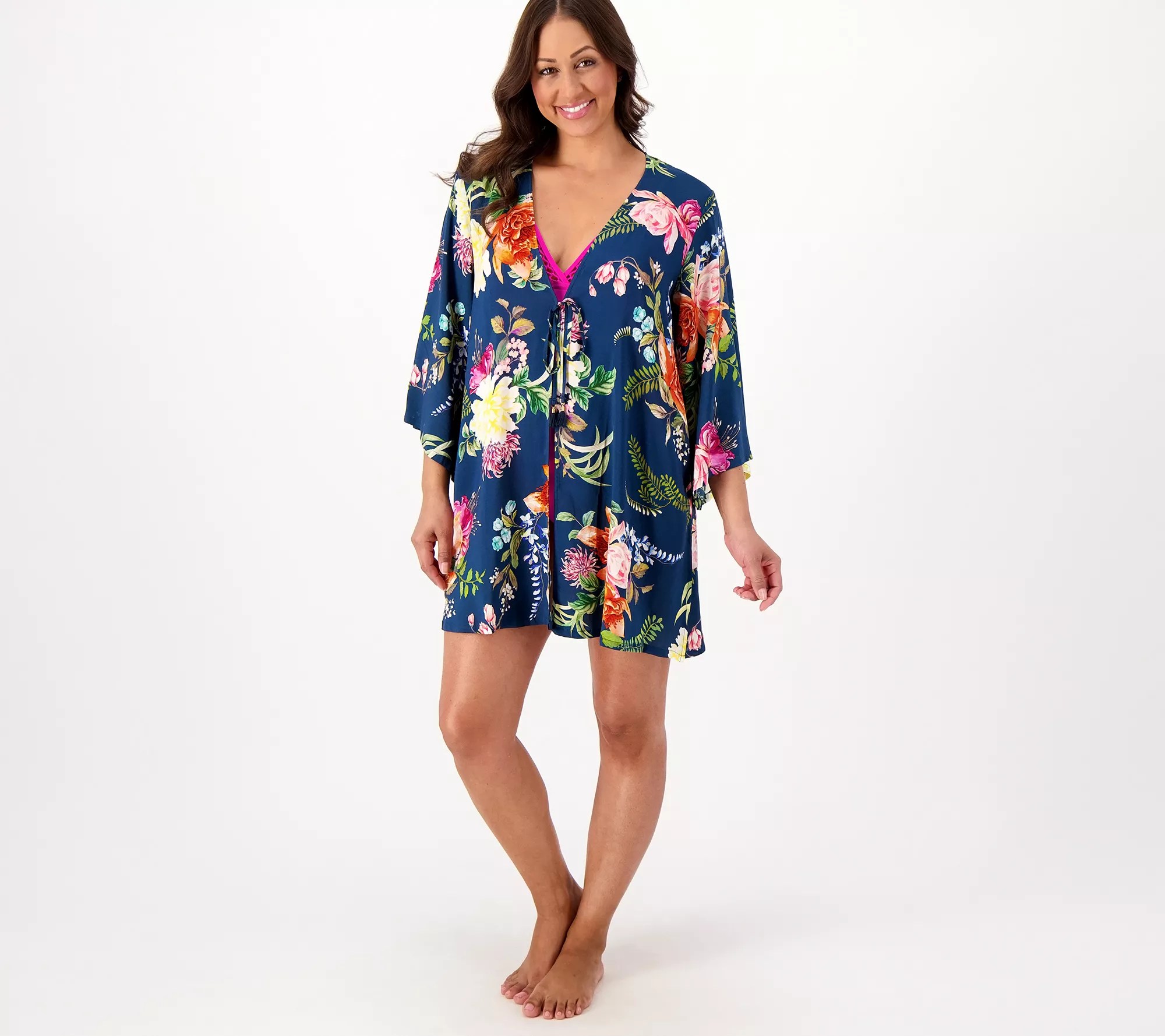 Jantzen Tie Front Woven CoverUp