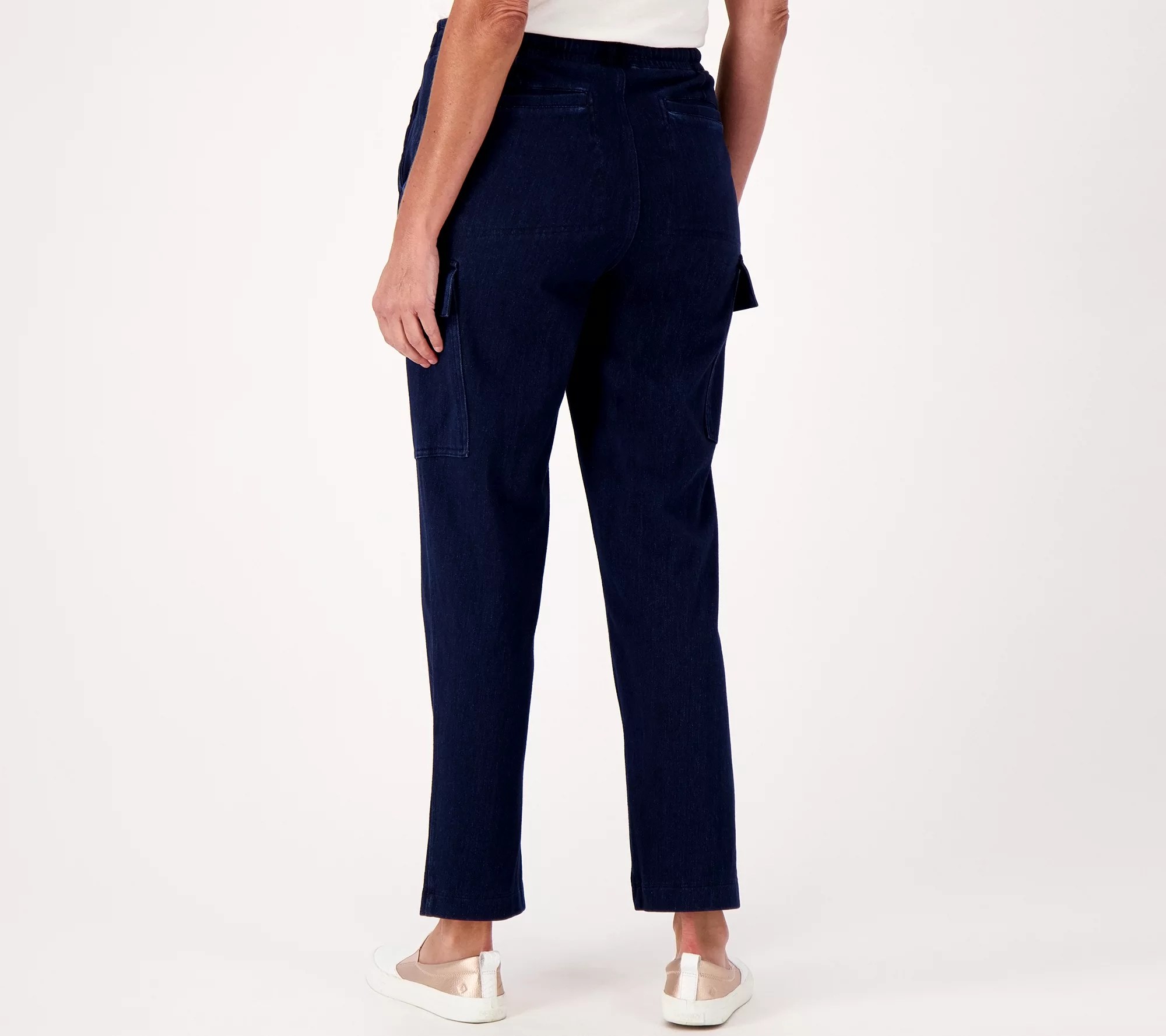 Lands' End Regular Sport Knit TieWaist Cargo Pants