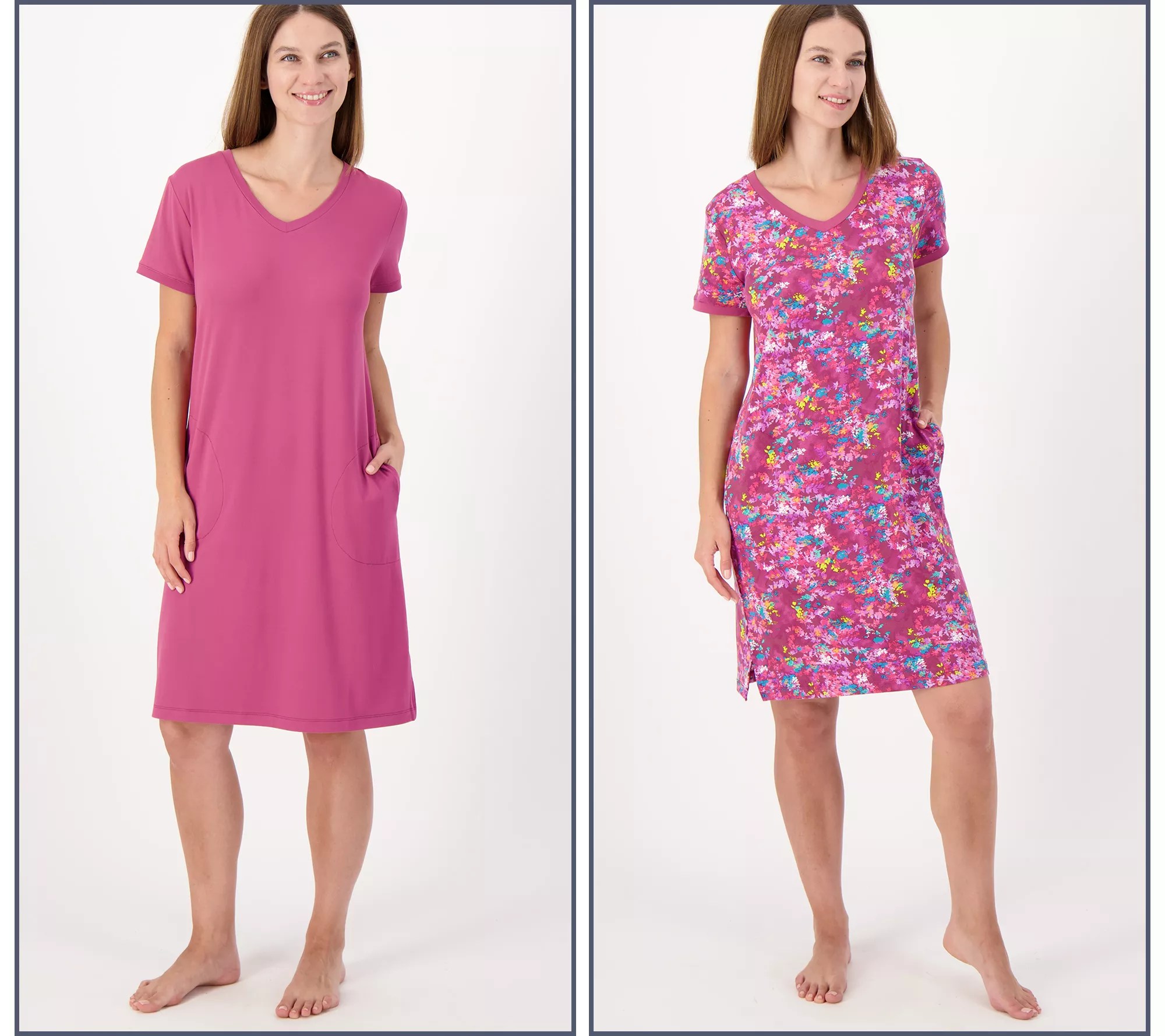 Stan Herman Peached Jersey TwoPack Lounge Dresses