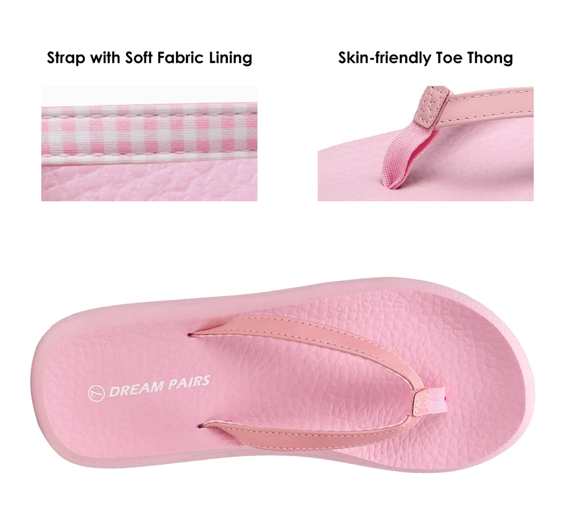 Dream Pairs Cushion Flip Flops