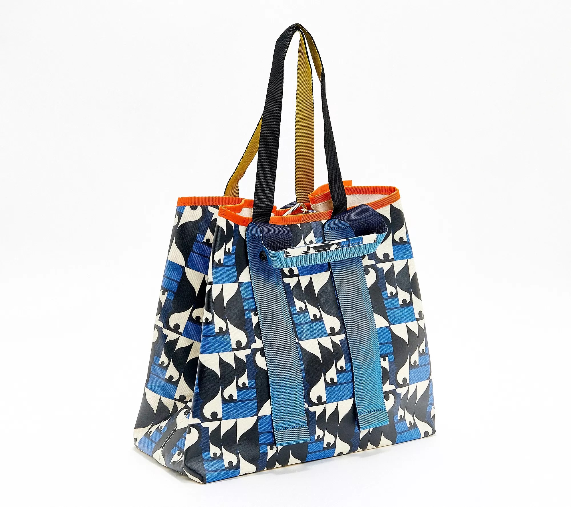 "As Is" Orla Kiely Coated Cotton Large Tote Carryall
