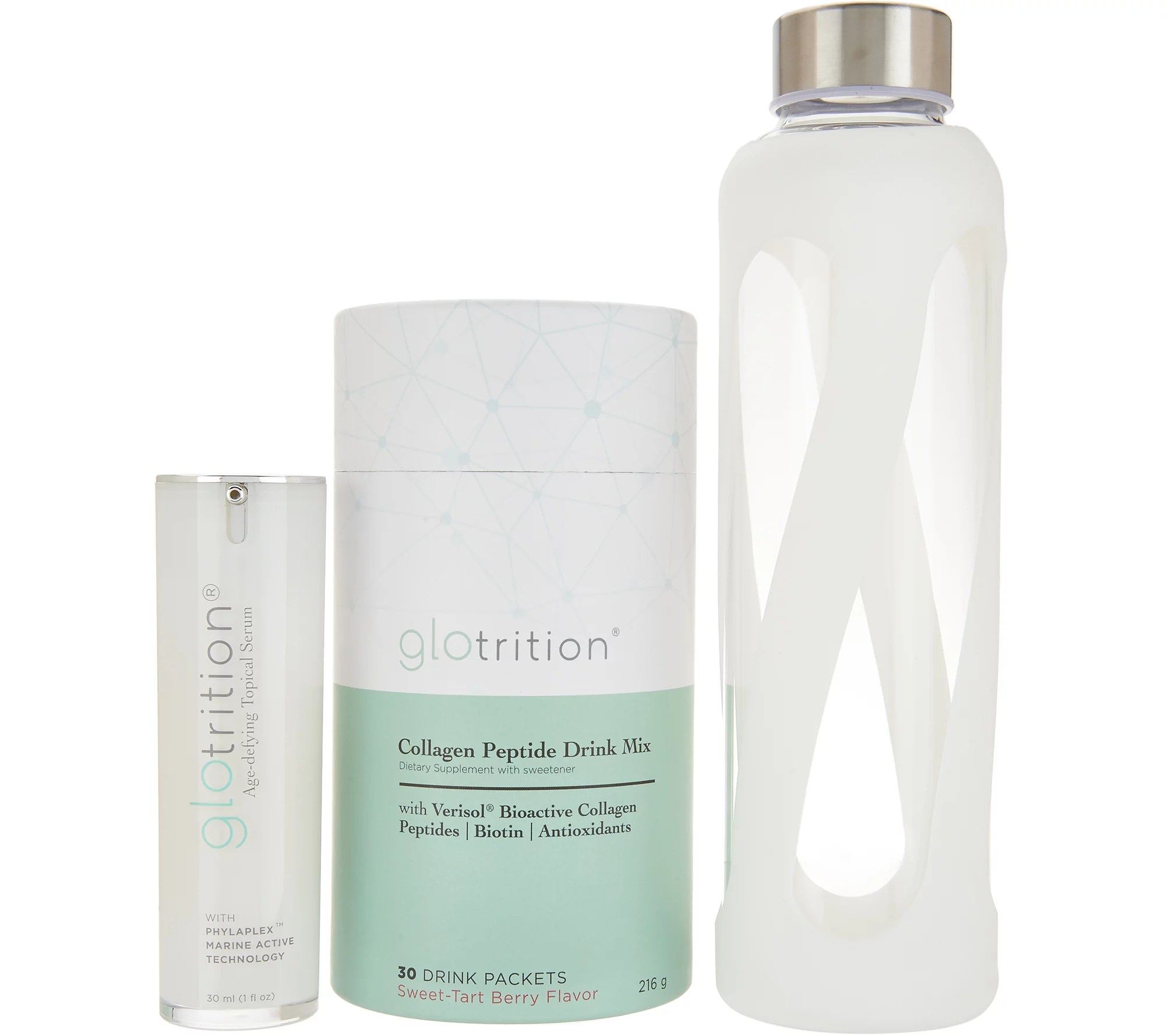 (QVC) Beauty iQ Glotrition Skin Care Gift Pack