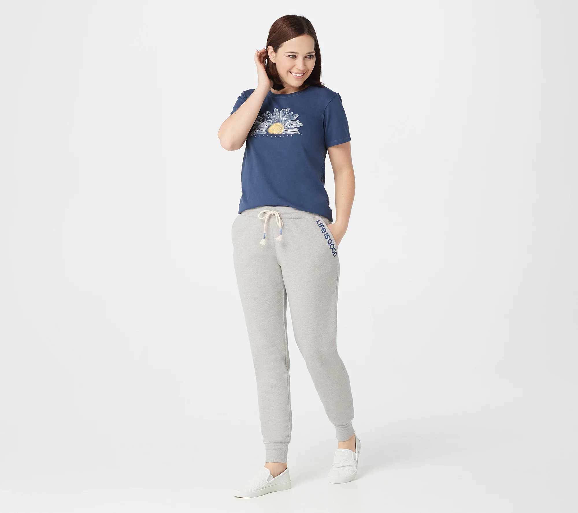 "As Is" Life is Good Women's French Terry Jogger Pants