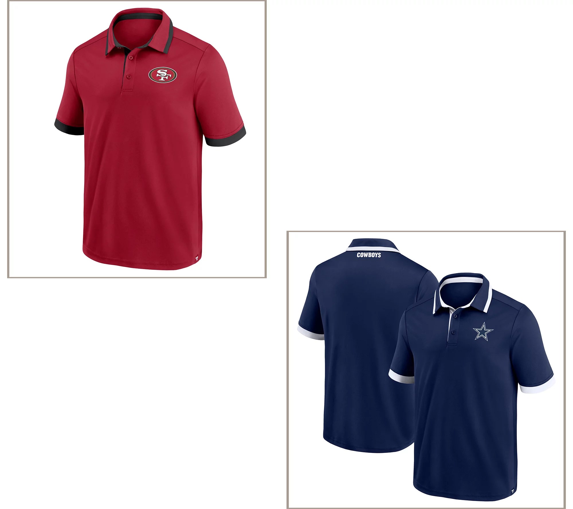 NFL Men's Colorblock Short Sleeve Polo