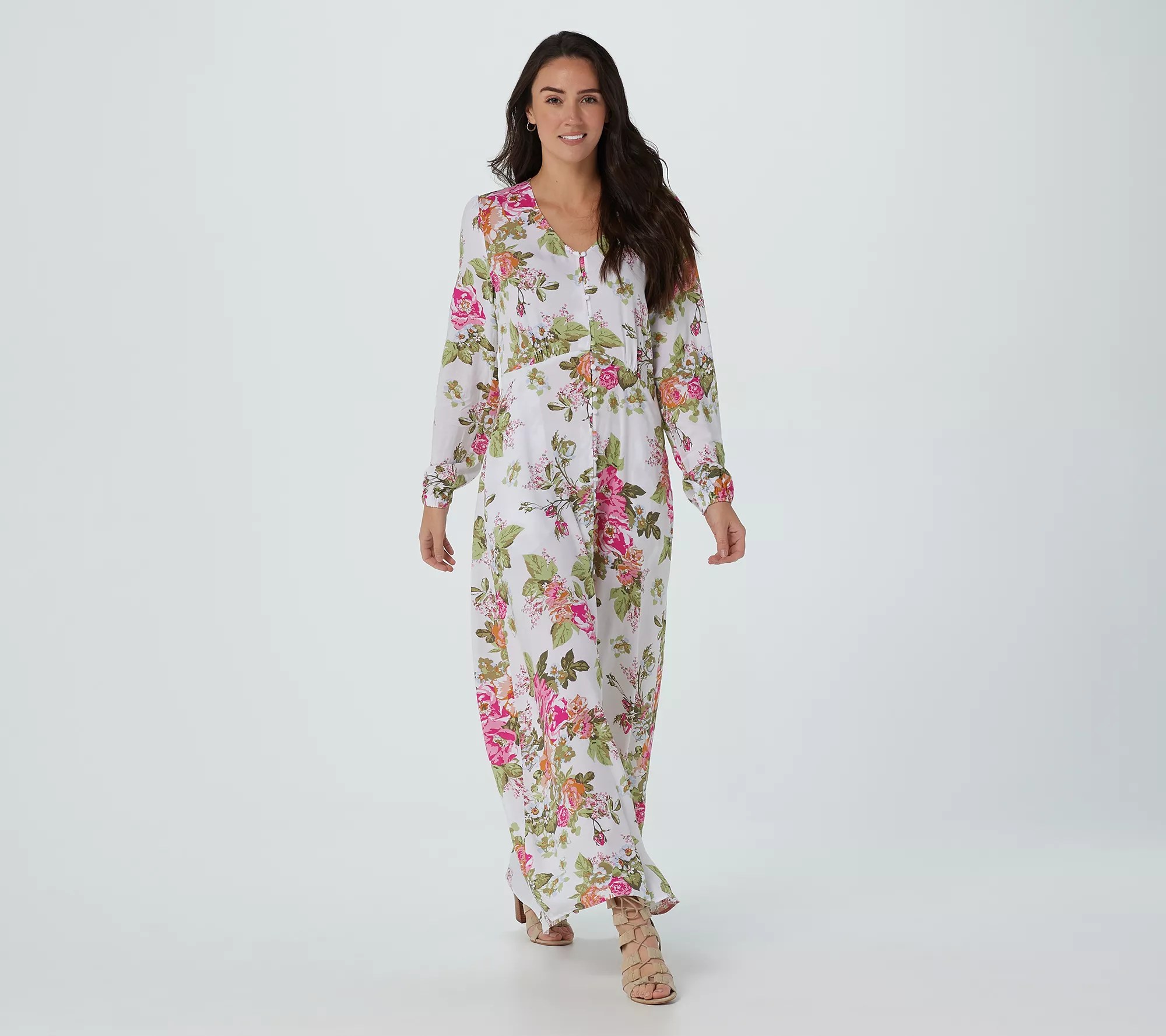 Laurie Felt Petite Long Sleeve Maxi Dress