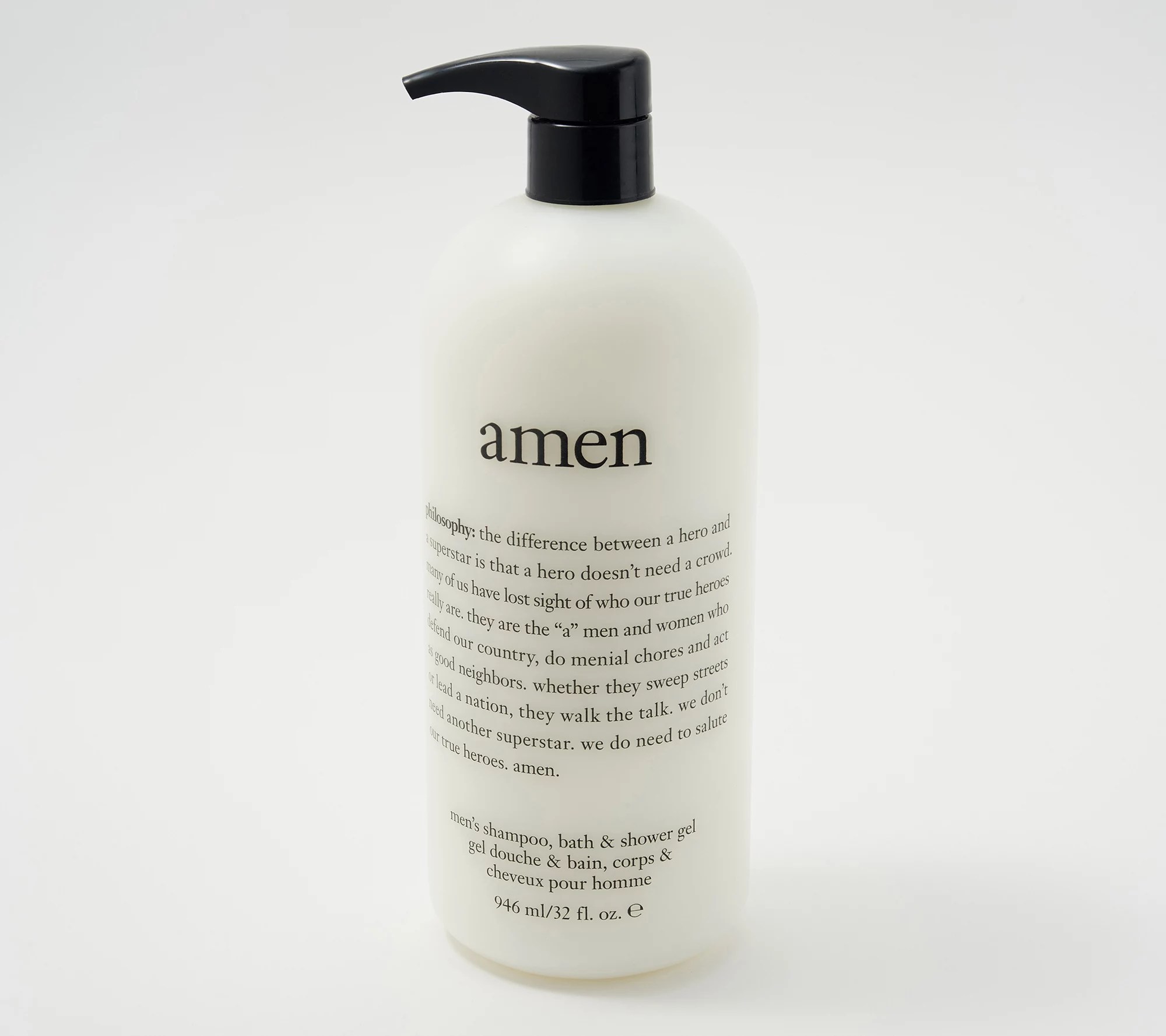 philosophy 32oz amen men's shower gel