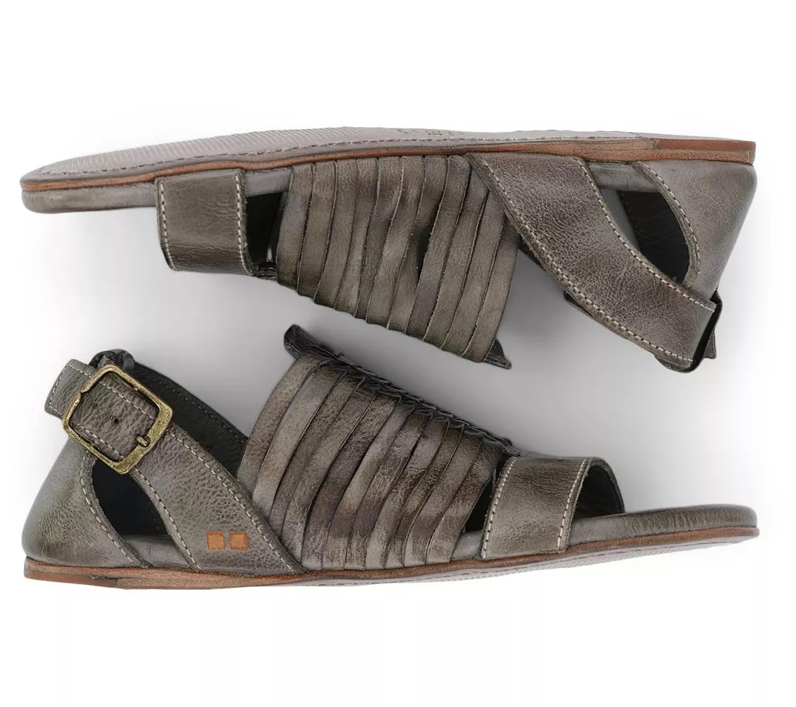 Bed Stu Leather Woven Flat Sandals Ingritt