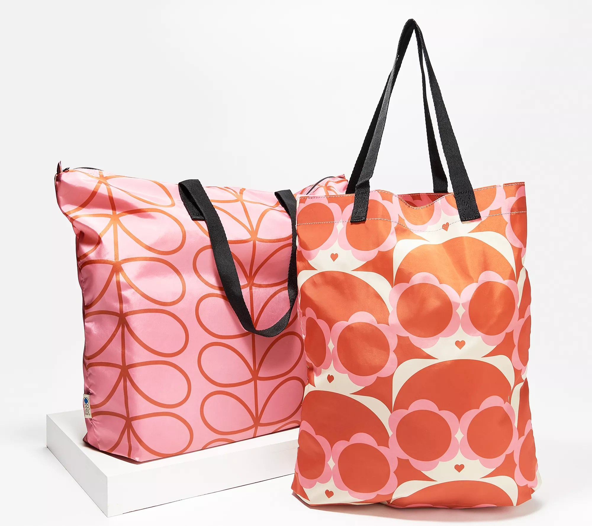 Orla Kiely PackAway Small and Large Tote Set of 2