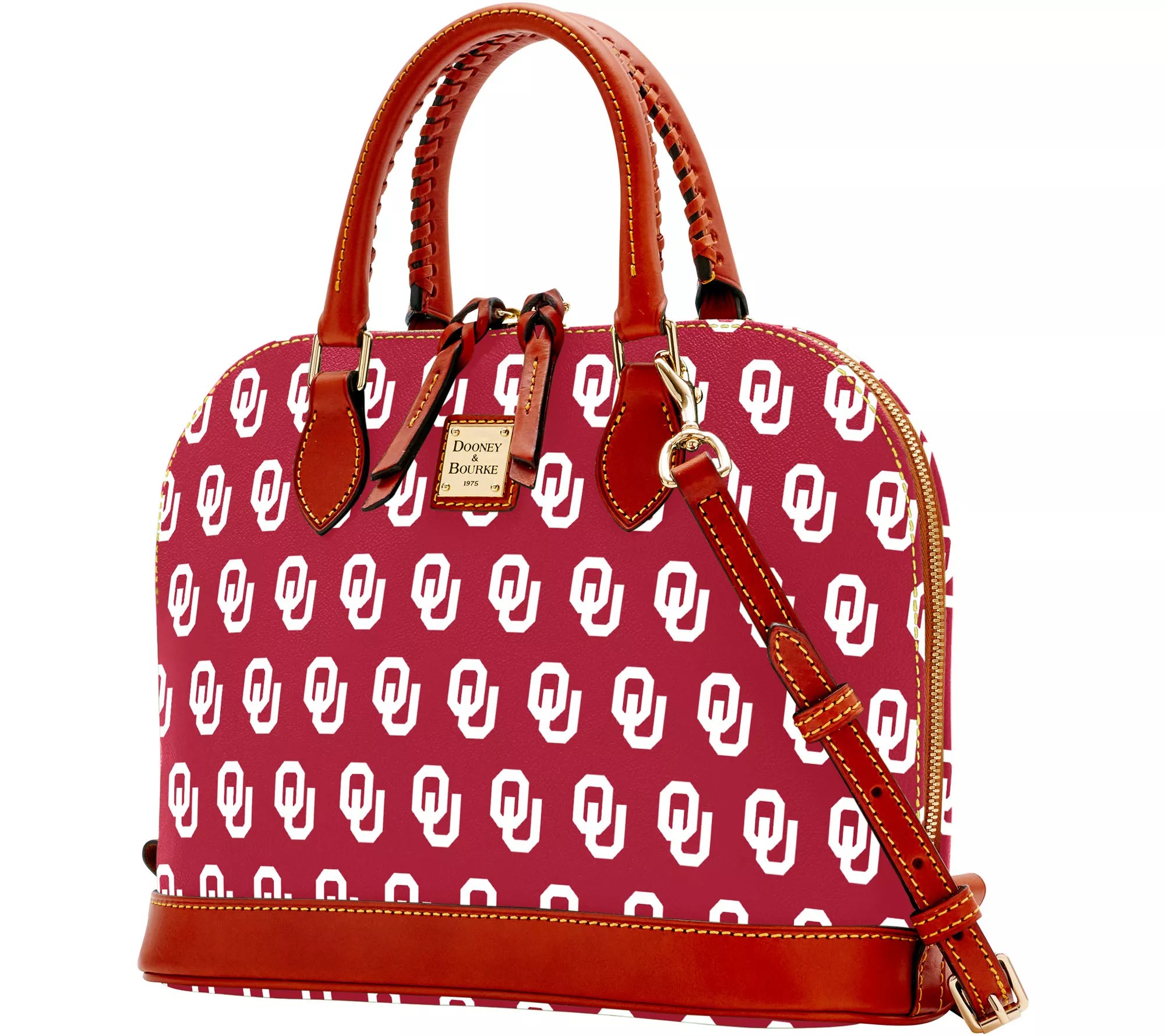 "As Is" Dooney & Bourke NCAA University of Oklahoma Zip Zip Satchel