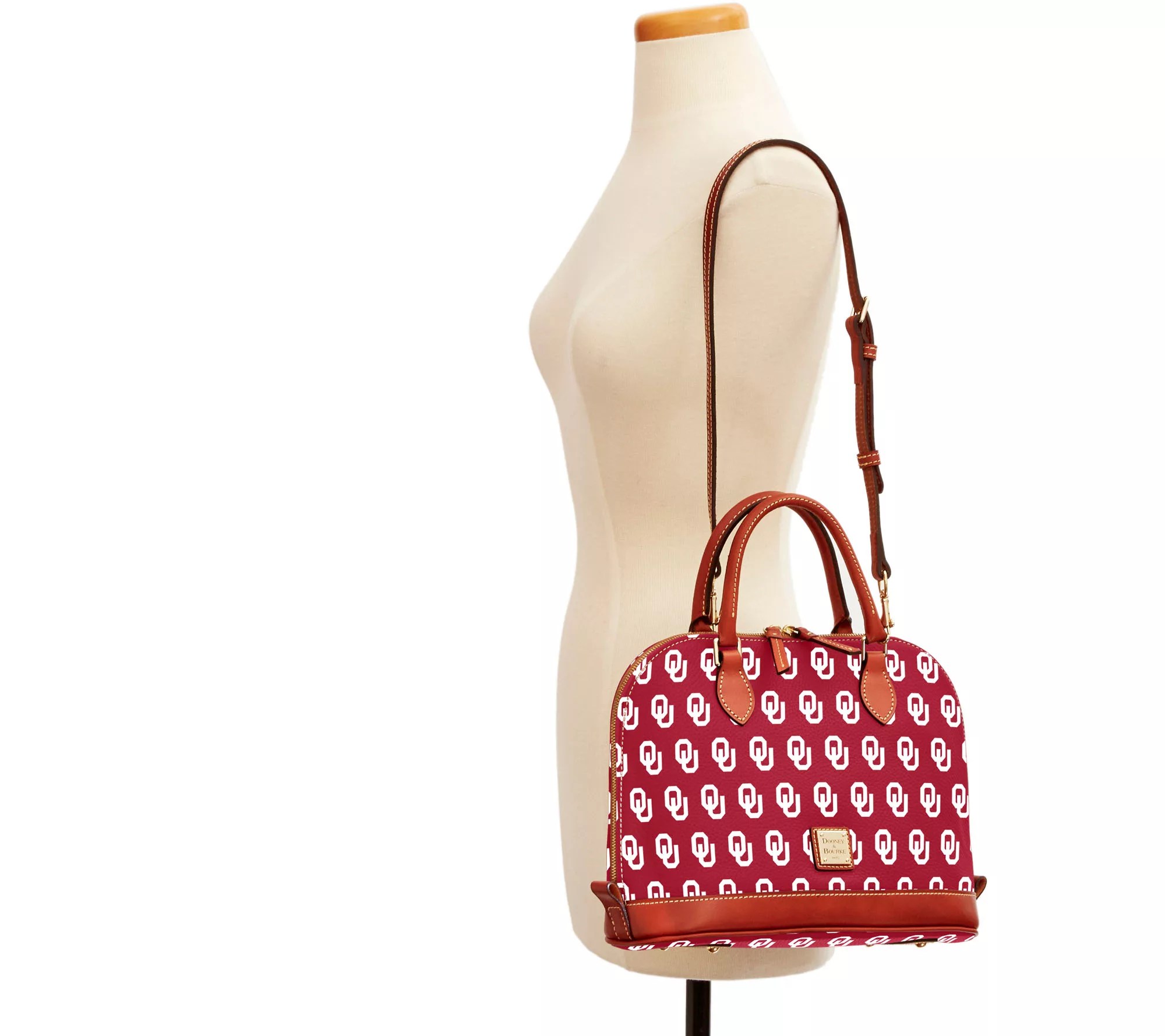 "As Is" Dooney & Bourke NCAA University of Oklahoma Zip Zip Satchel