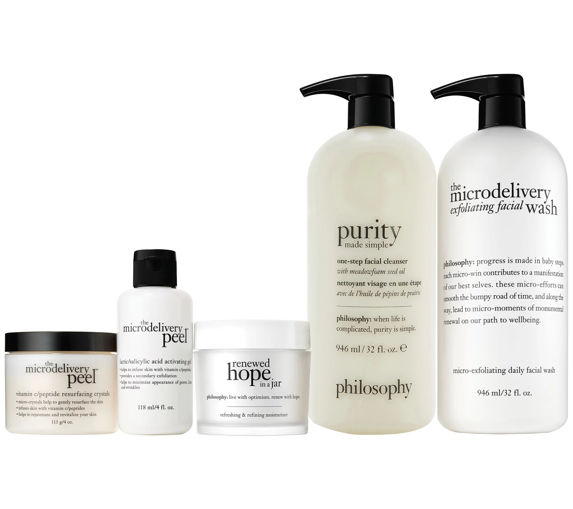(QVC) Q2 philosophy smooth merry & bright 4piece skincare kit