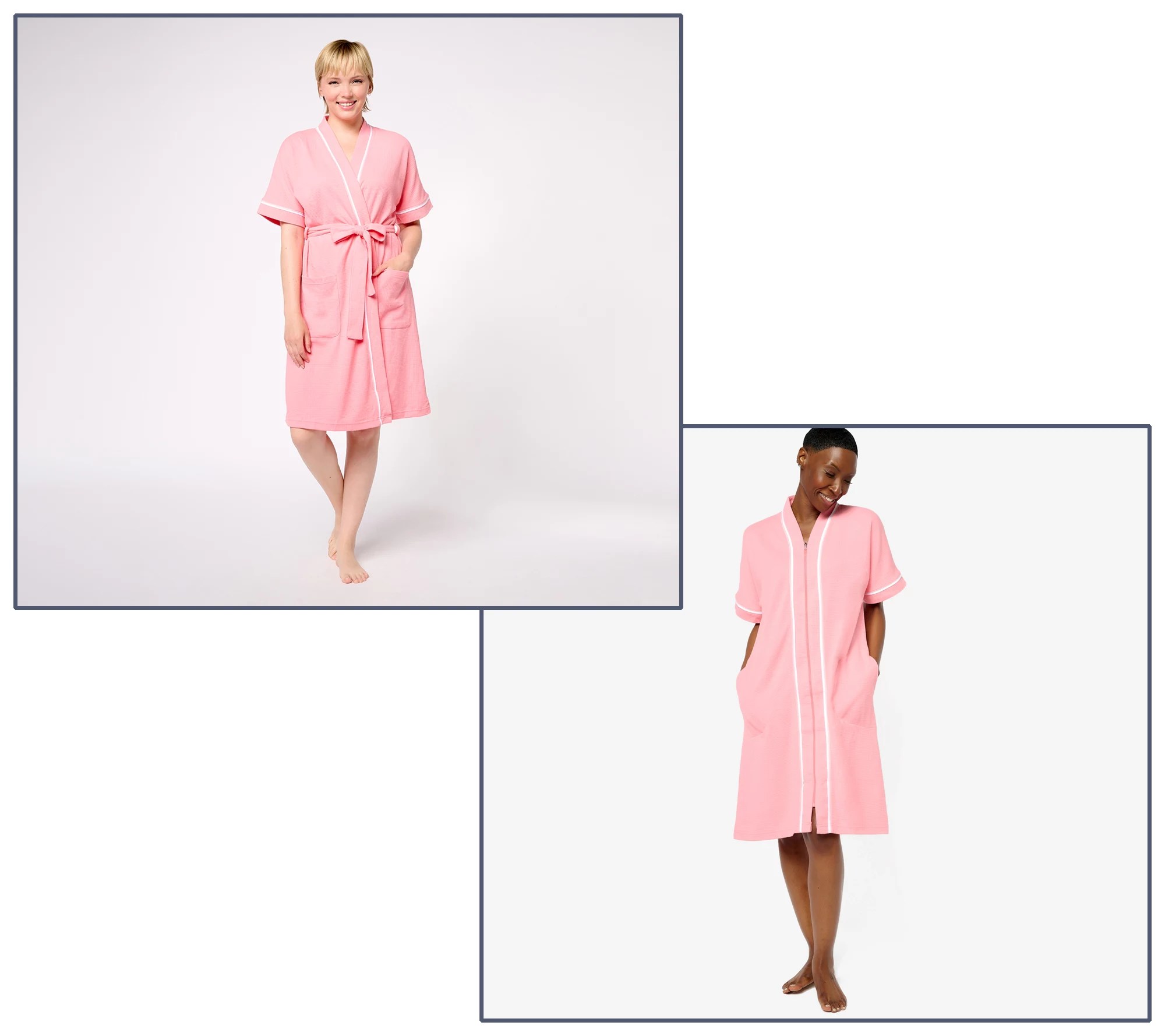Carole Hochman Waffle Knit Wrap or Zip Robe