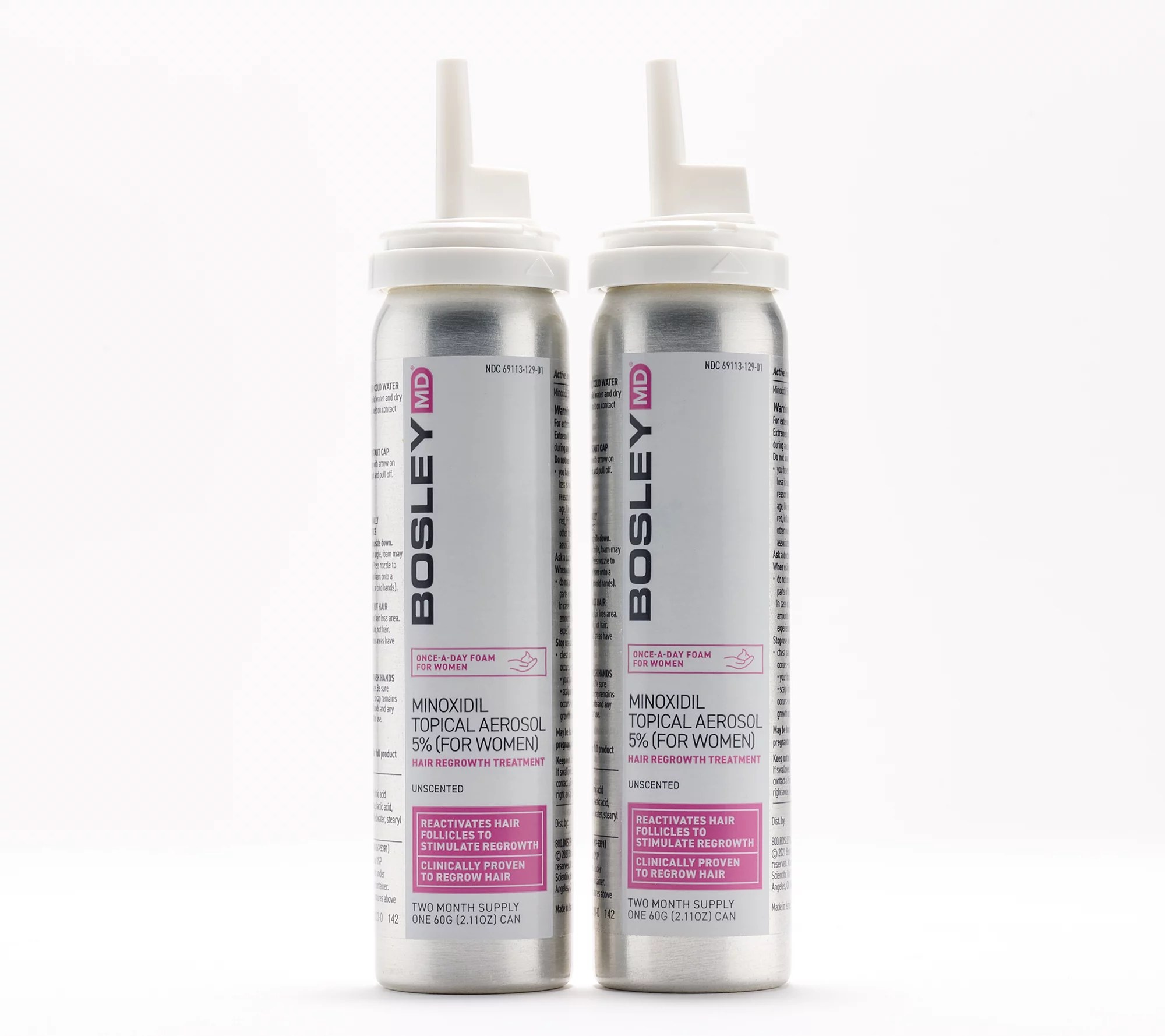 Bosley MD Women's Hair Regrowth Foam Duo