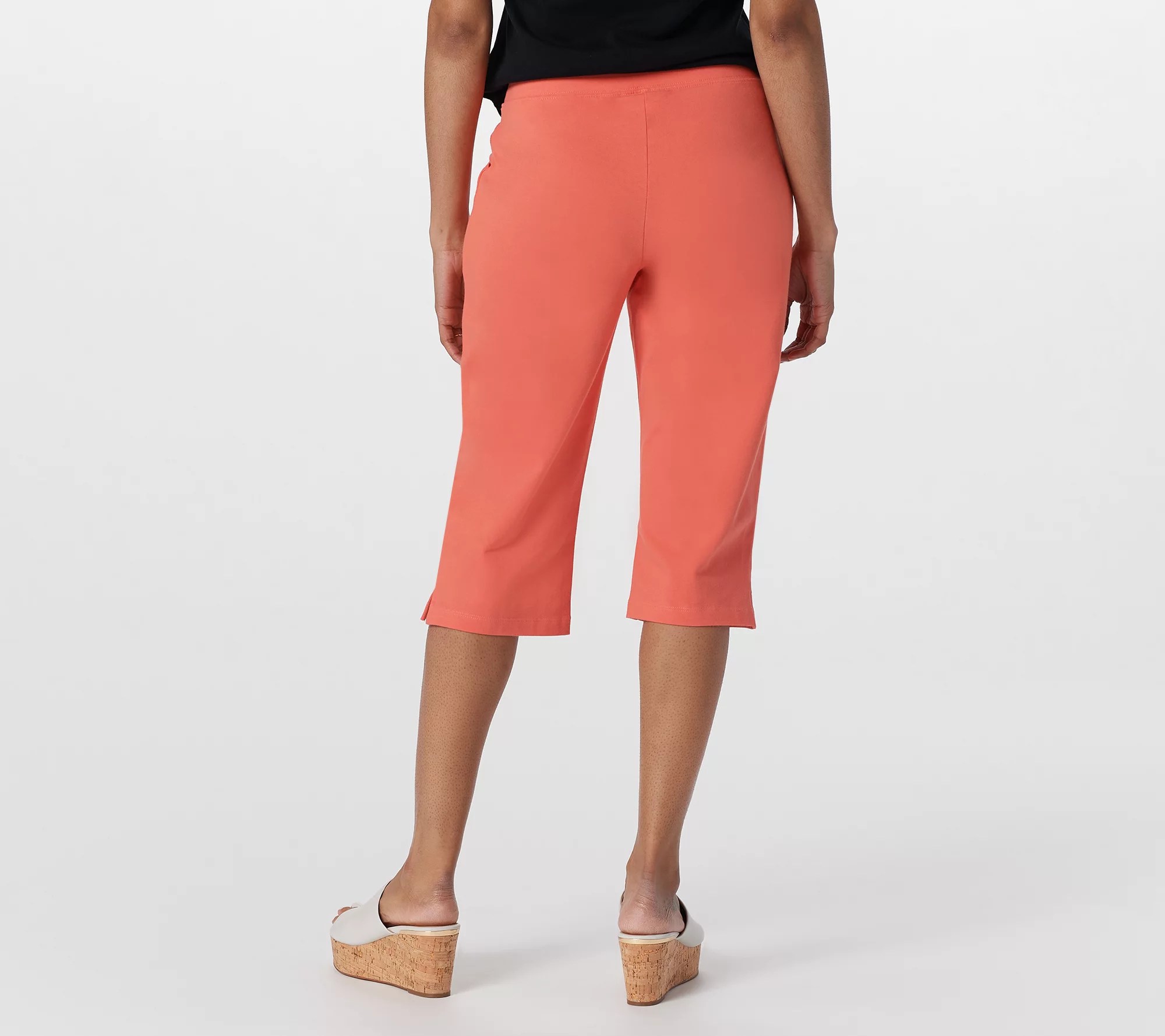 Denim & Co. Active Tall Duo Stretch Skimmer Pants with Pockets