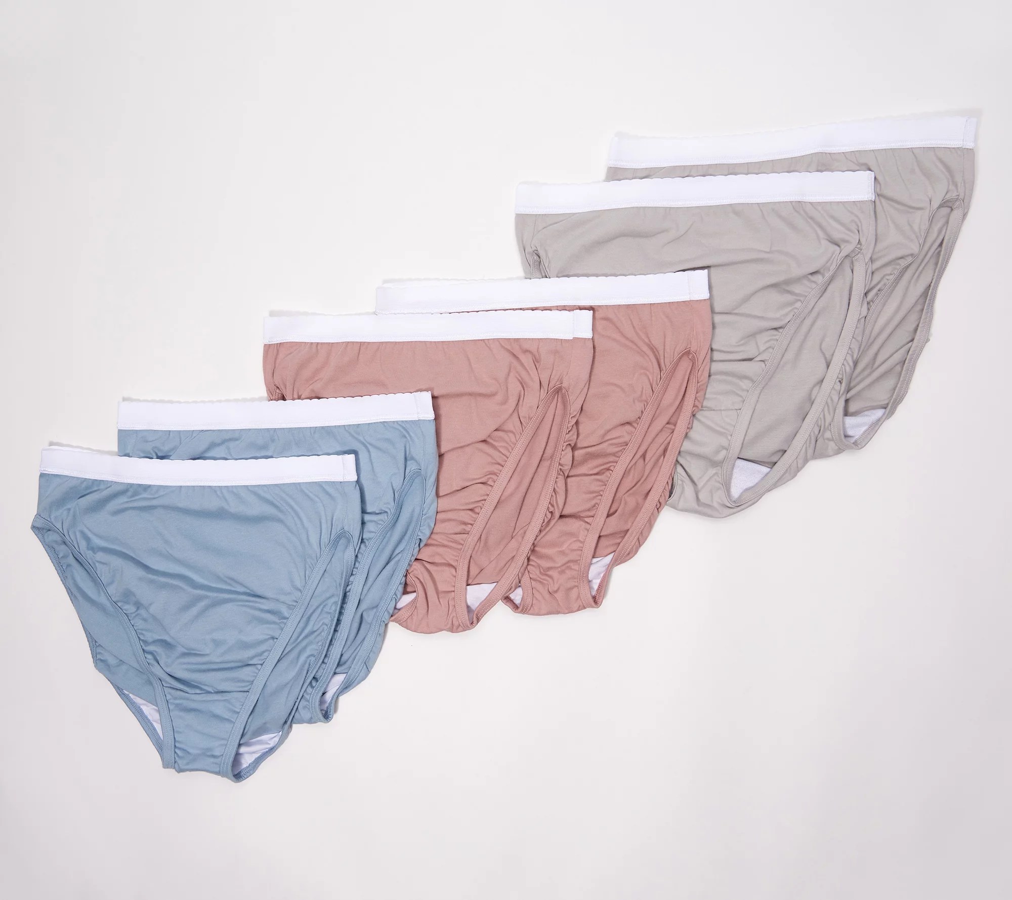 Breezies 100 Cotton HiCut Panty Set of 6