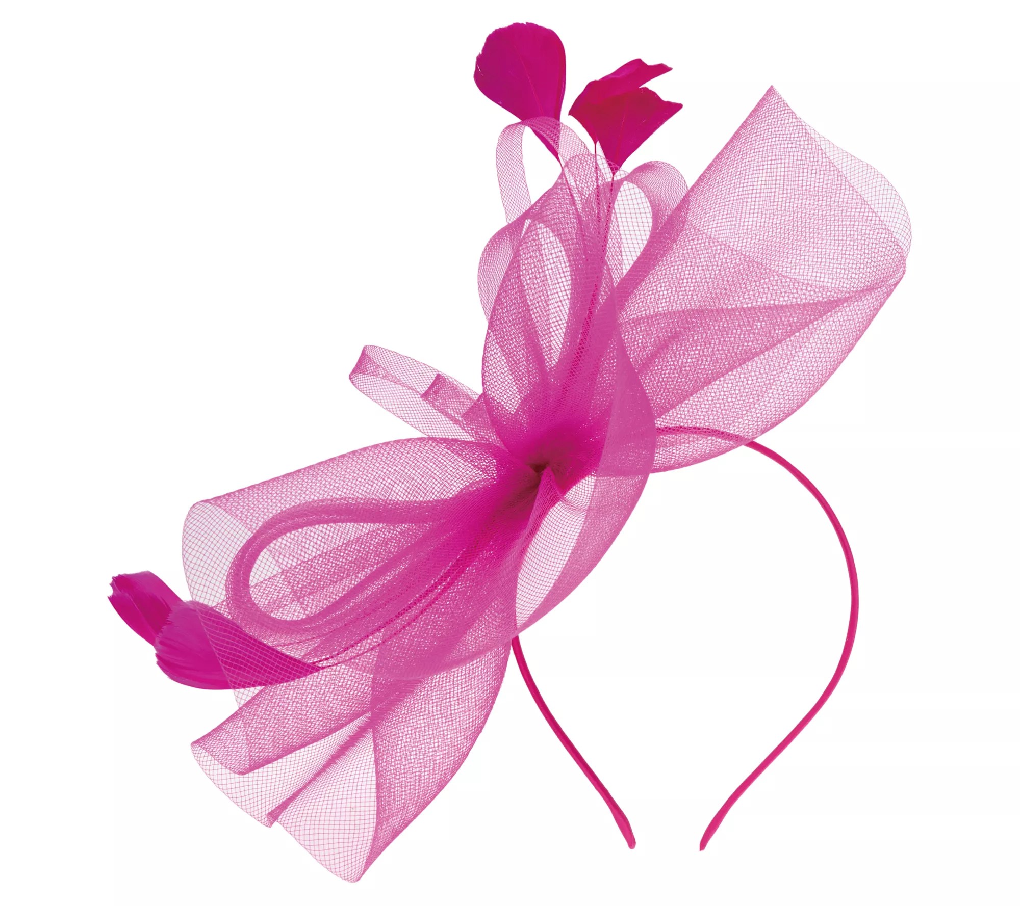 San Diego Hat Co. Organza Fascinator with Feathers