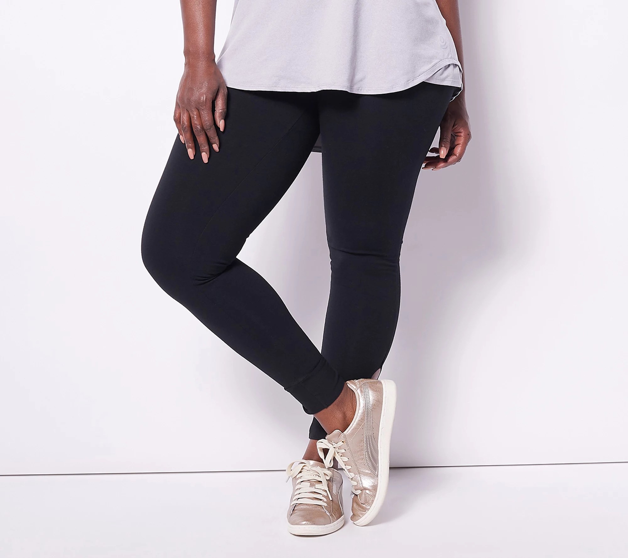 Women with Control Petite Tummy Control Legging with Twist at Ankle