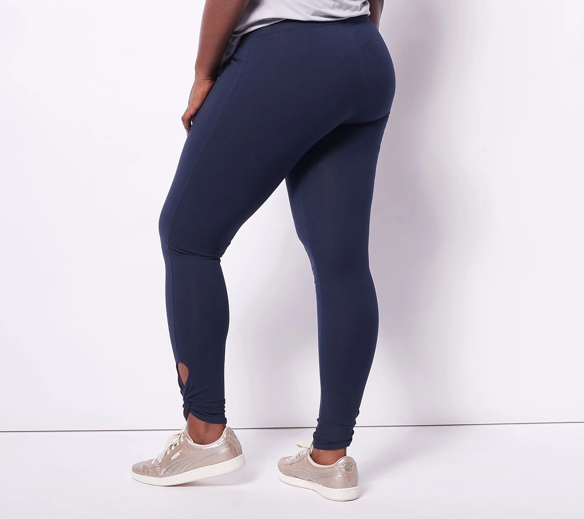 Women with Control Petite Tummy Control Legging with Twist at Ankle