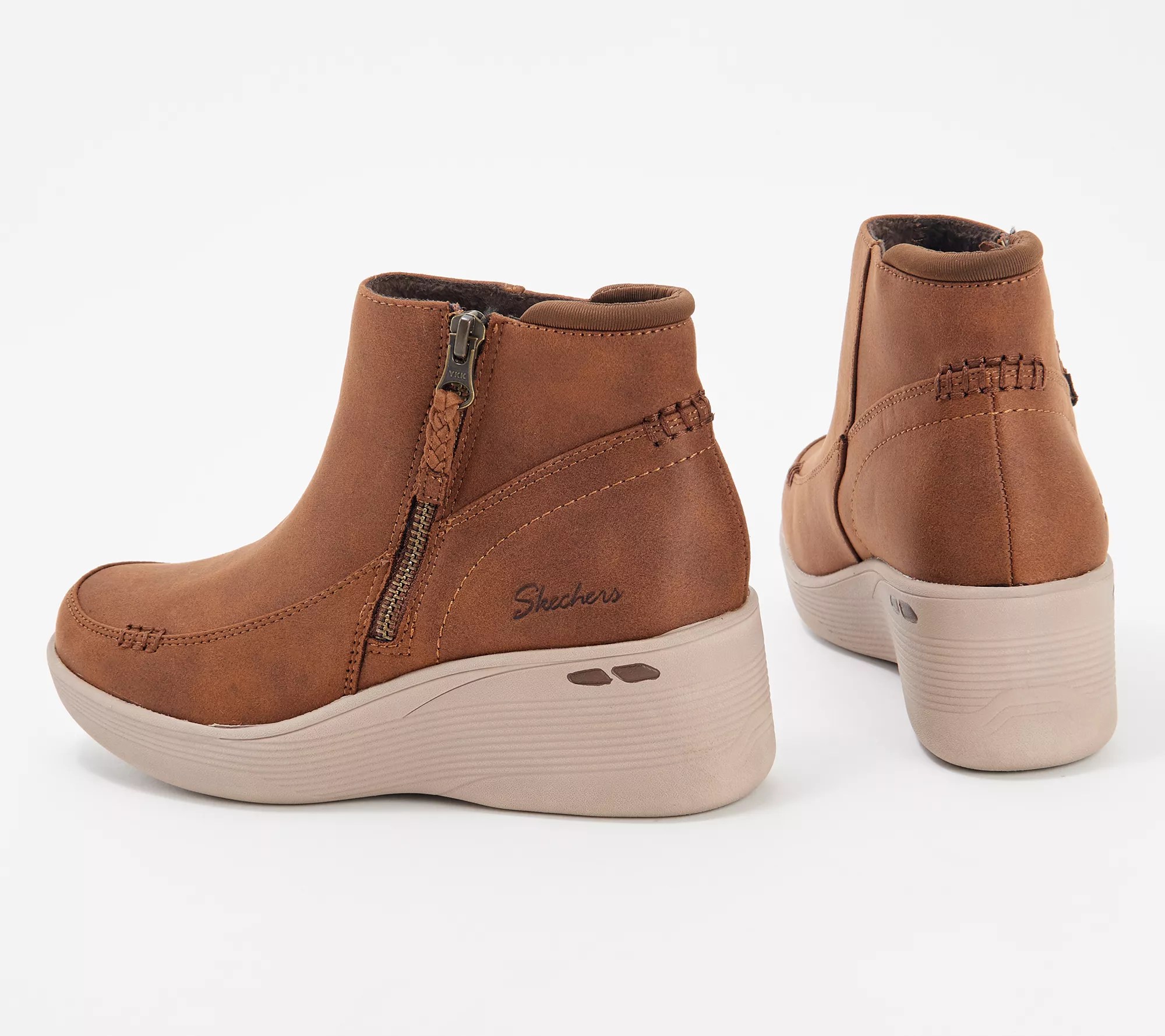 Skechers PierLite Water Repellent Wedge Boots Natural Charm