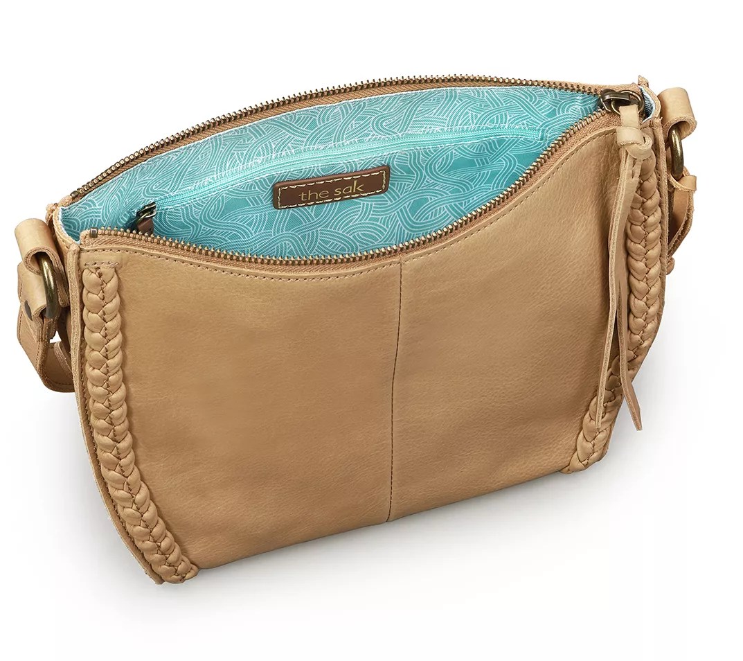 The Sak Silverlake City Braided Leather Crossbody