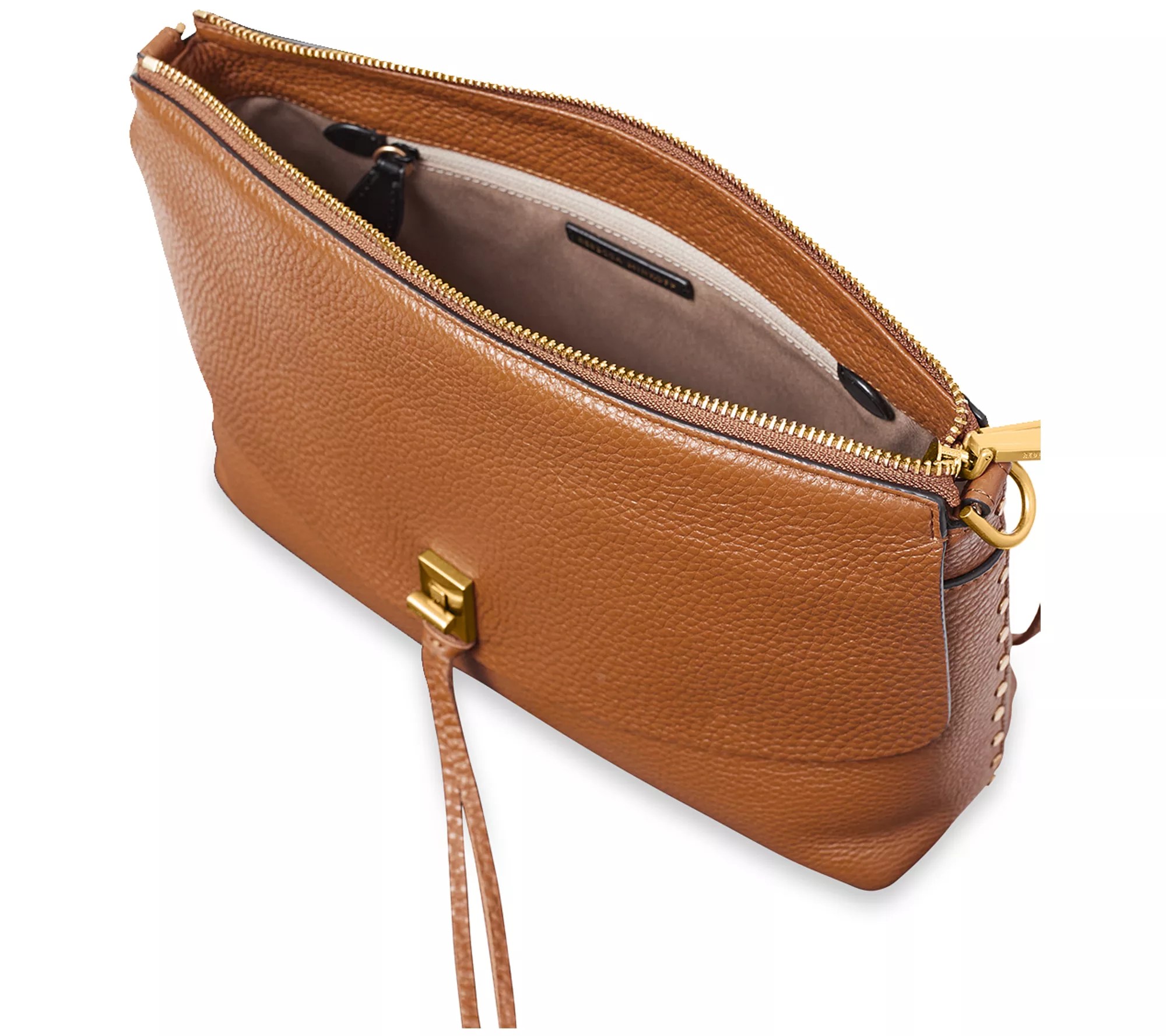Rebecca Minkoff Darren Top Zip Leather Crossbody Bag