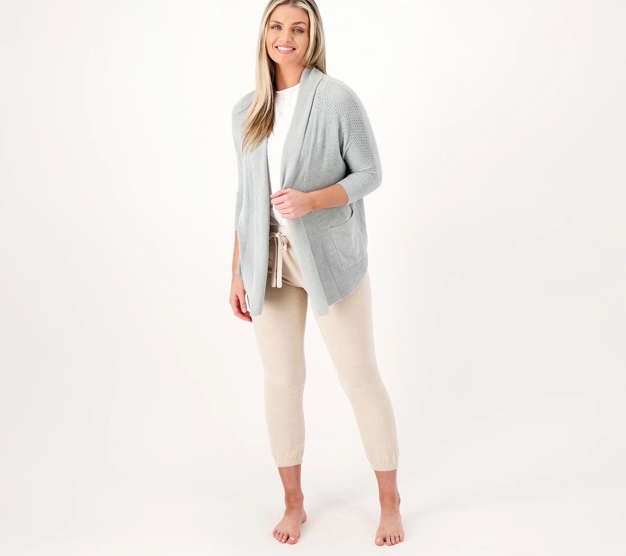 Barefoot Dreams CozyChic Ultra Lite Pointelle Cardi