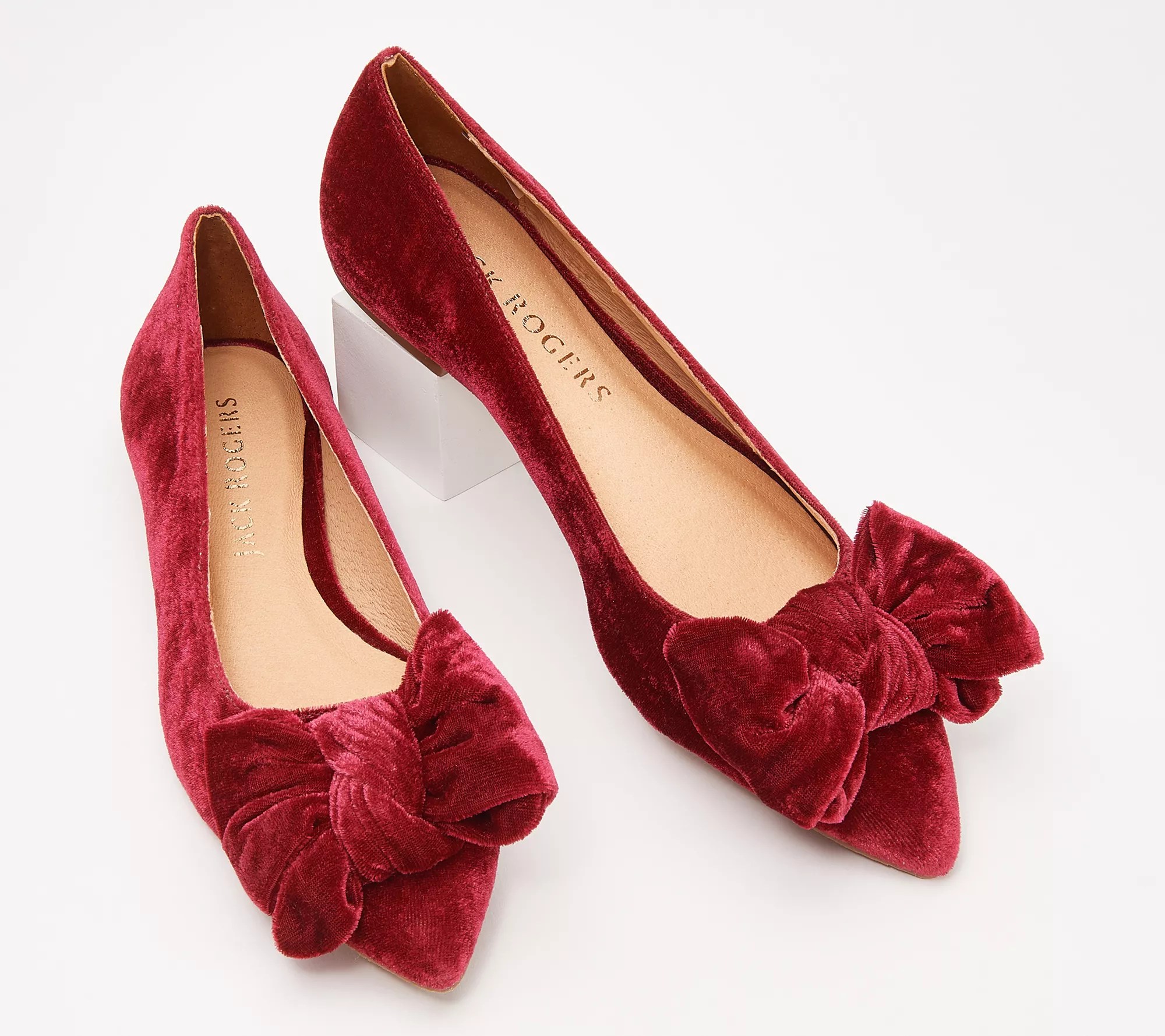 Jack Rogers Velvet Bow Flats Heidi