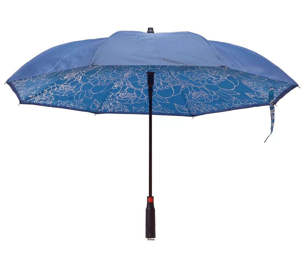 "As Is" ReversABrella Auto Open Umbrella with Alarm & Light
