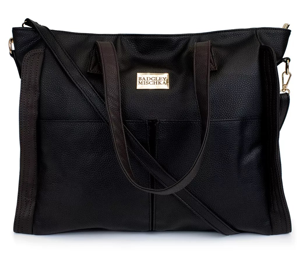 Badgley Mischka Vegan Leather Women's Travel Tote Black